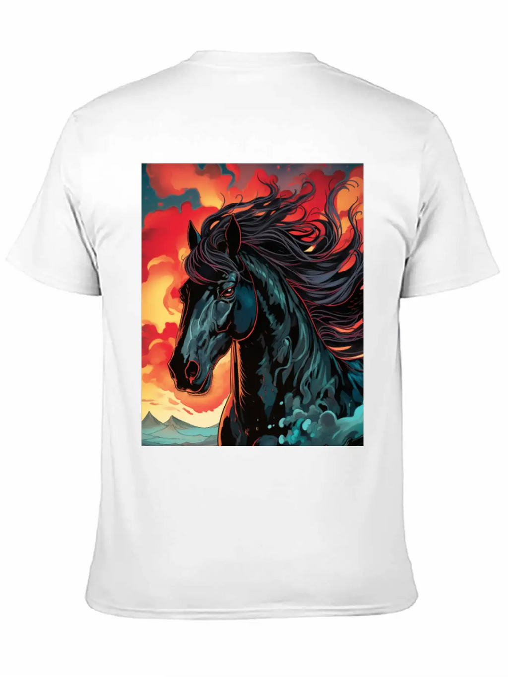 Horse Mirage Breathable Graphic T-Shirt – Perfect For Casual Days