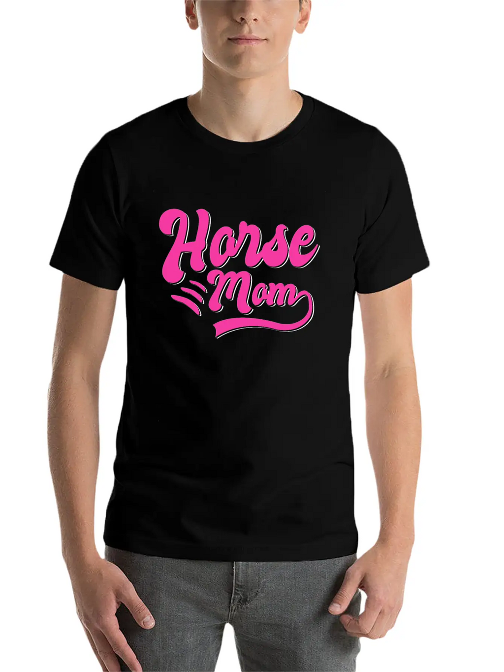 Horse Mom Classic Cotton Tee – Unisex Comfort For Any Season
