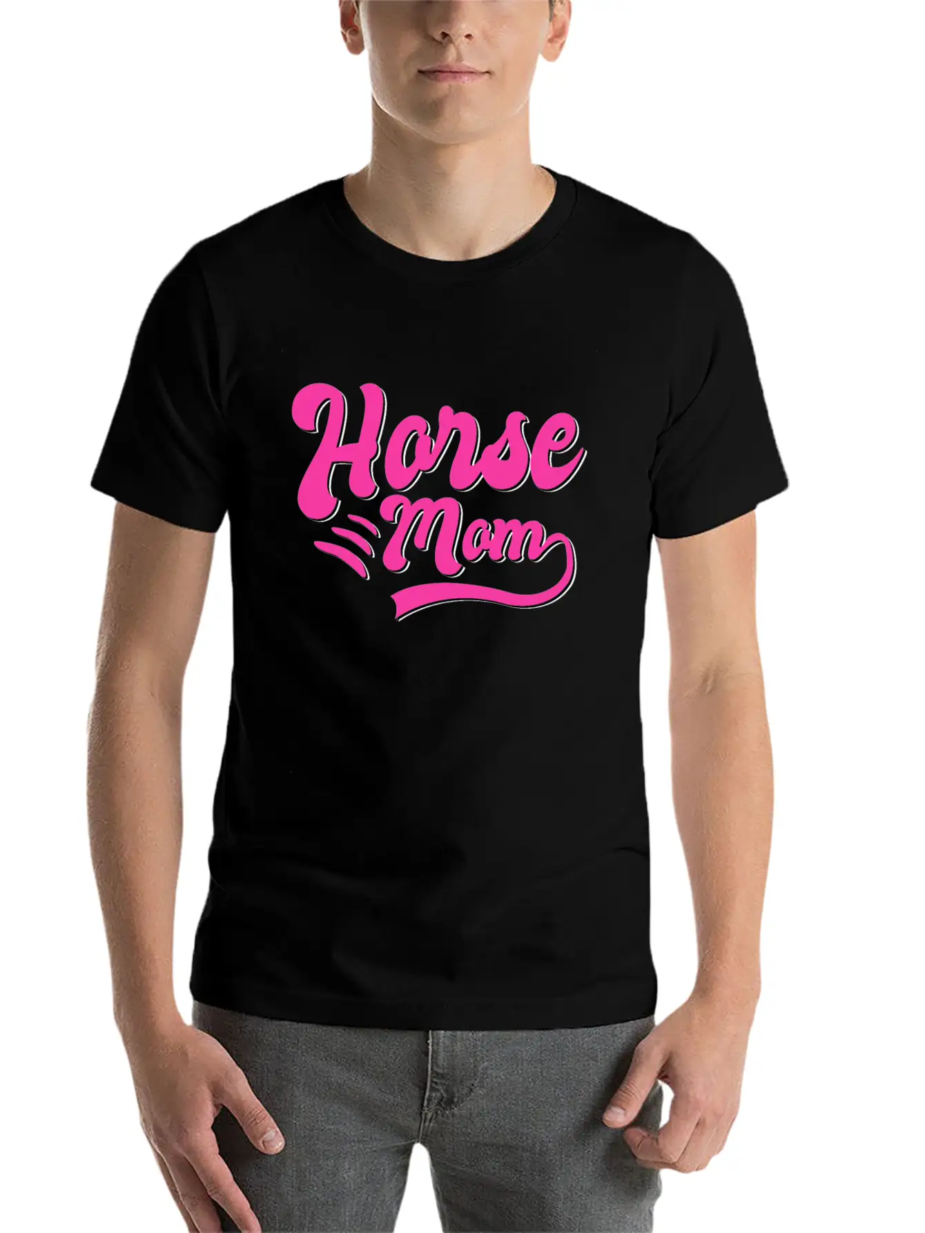 Horse Mom Classic Cotton Tee – Unisex Comfort For Any Season