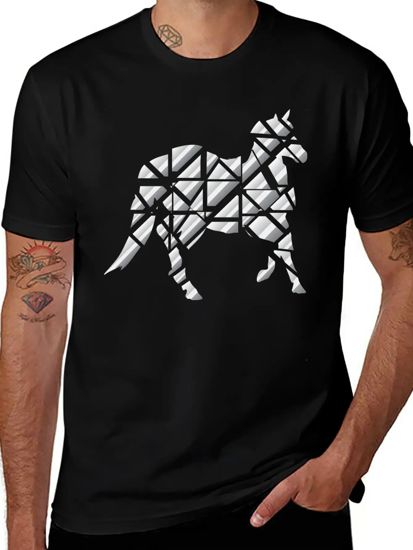 Horse Puzzle Unisex Casual T-Shirt – Clean Design For Daily Comfort