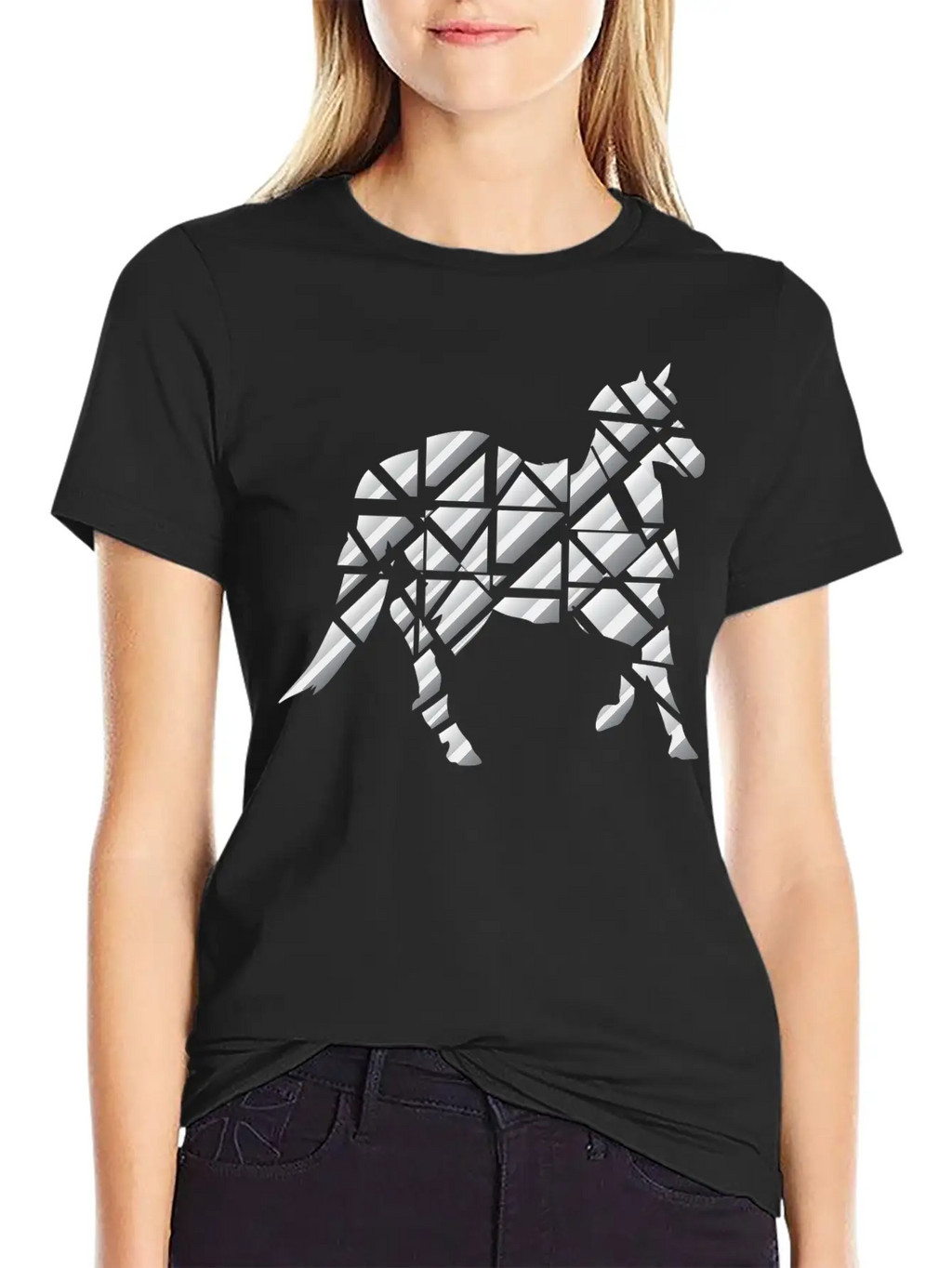 Horse Puzzle Unisex Casual T-Shirt – Clean Design For Daily Comfort