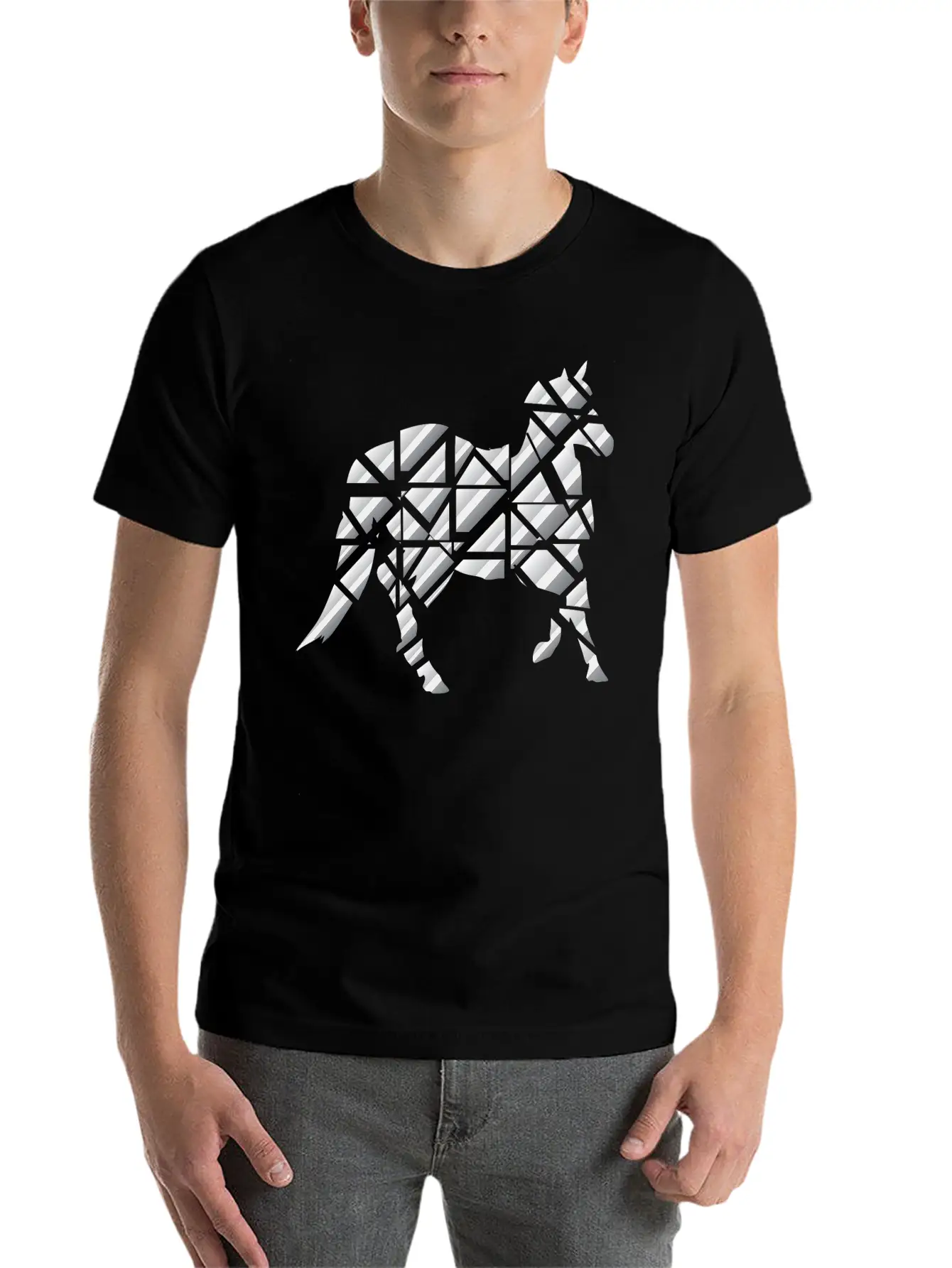 Horse Puzzle Unisex Casual T-Shirt – Clean Design For Daily Comfort