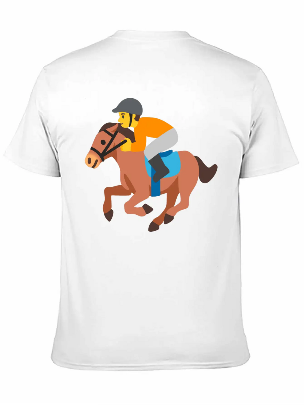 Horse Racing Jockey On Racing Horse Jockey Gift Stylish Everyday T-Shirt – Unisex Basic Cotton Tee