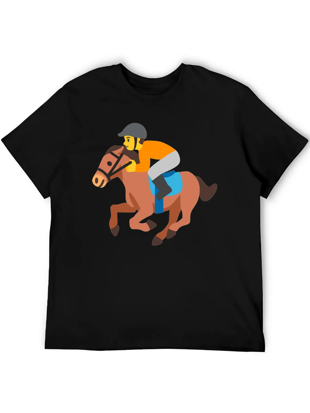 Horse Racing Jockey On Racing Horse Jockey Gift Stylish Everyday T-Shirt – Unisex Basic Cotton Tee