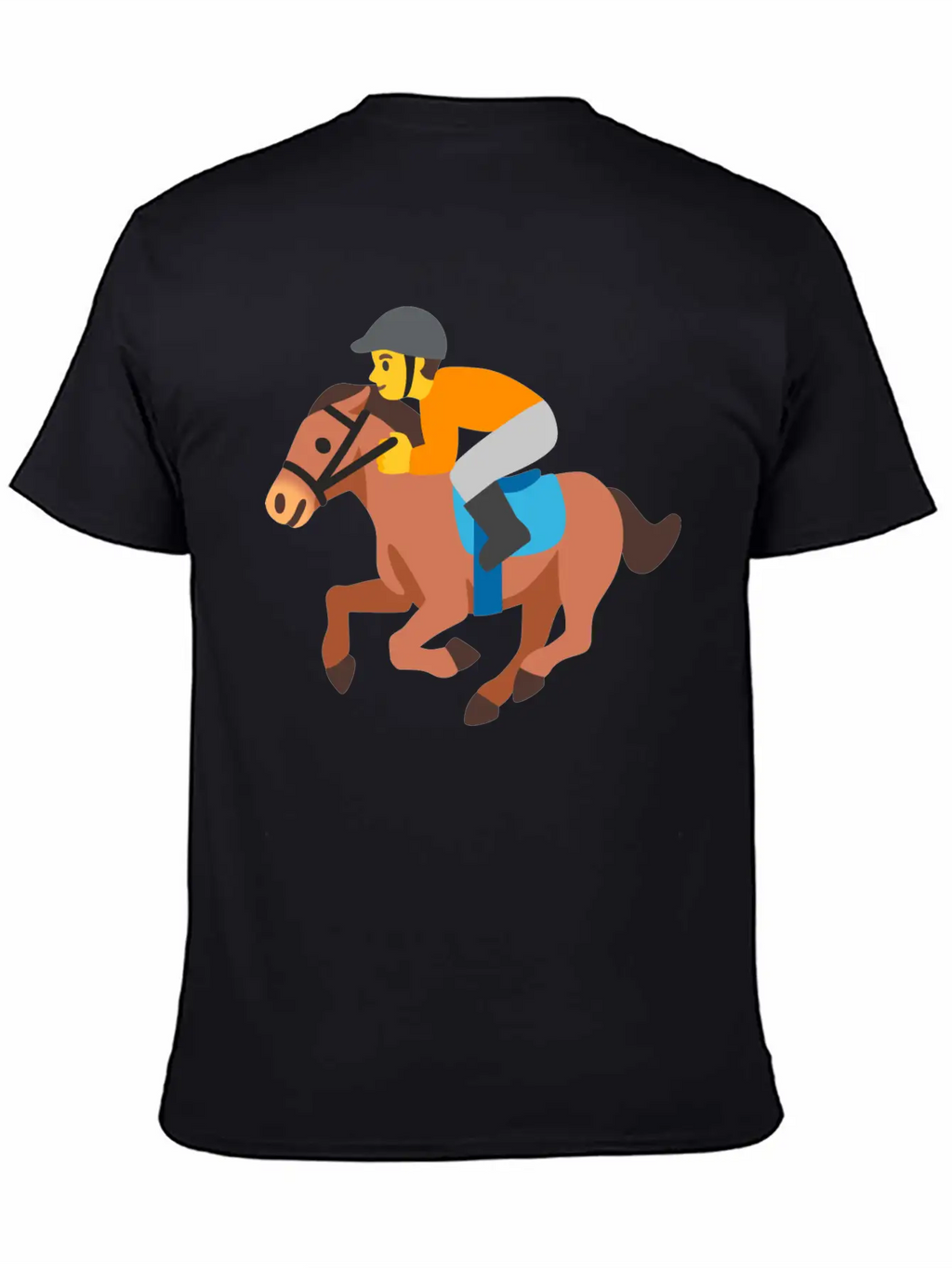 Horse Racing Jockey On Racing Horse Jockey Gift Stylish Everyday T-Shirt – Unisex Basic Cotton Tee