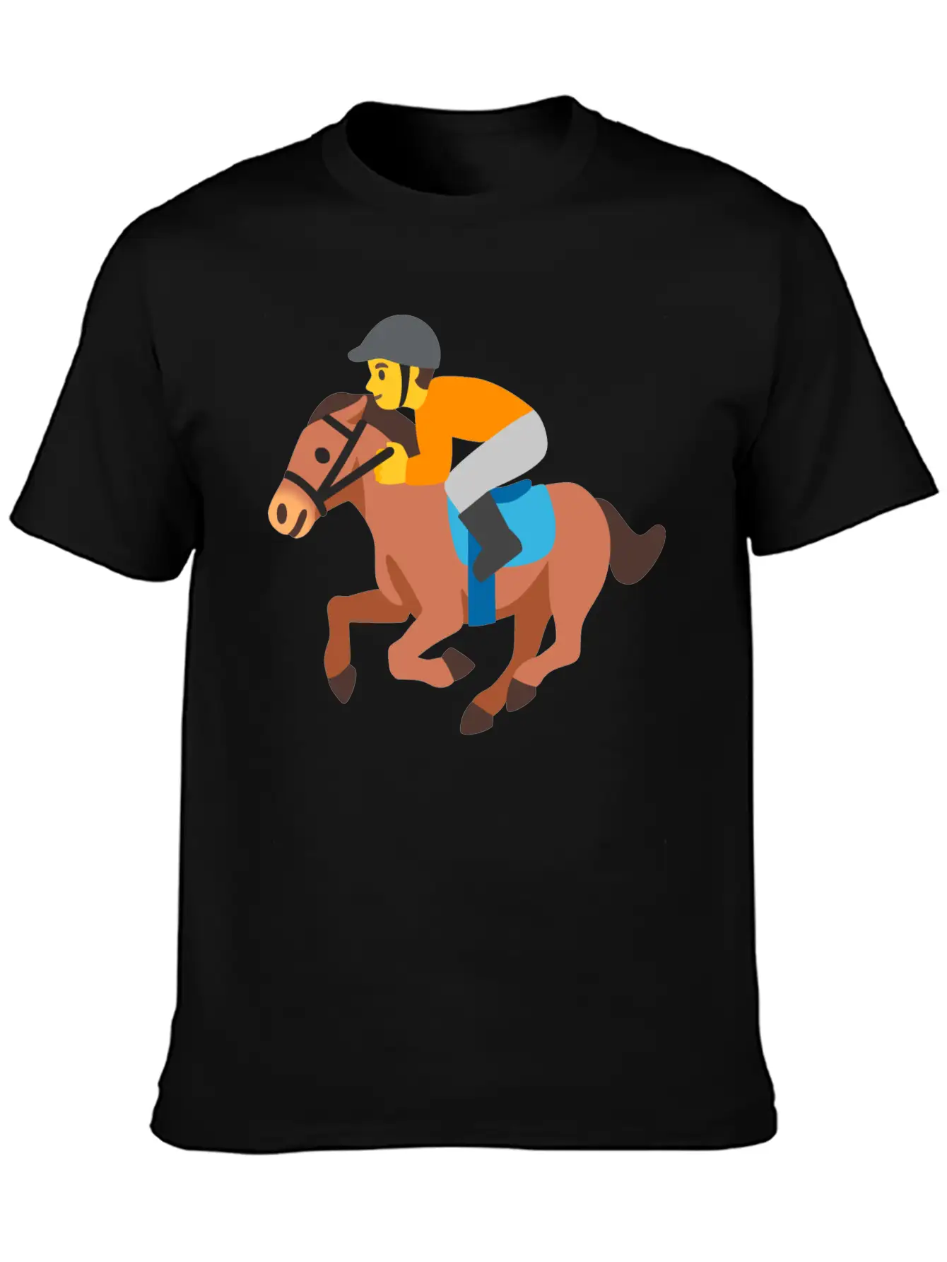 Horse Racing Jockey On Racing Horse Jockey Gift Stylish Everyday T-Shirt – Unisex Basic Cotton Tee