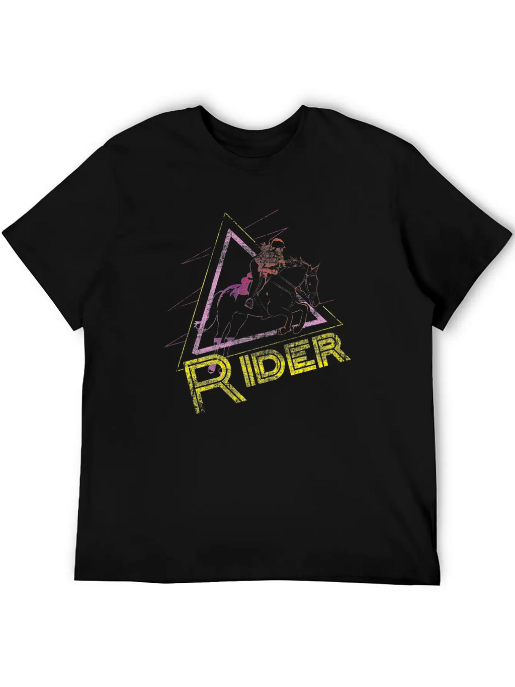 Horse Rider Basic Graphic T-Shirt – Daily Comfort In Soft Cotton