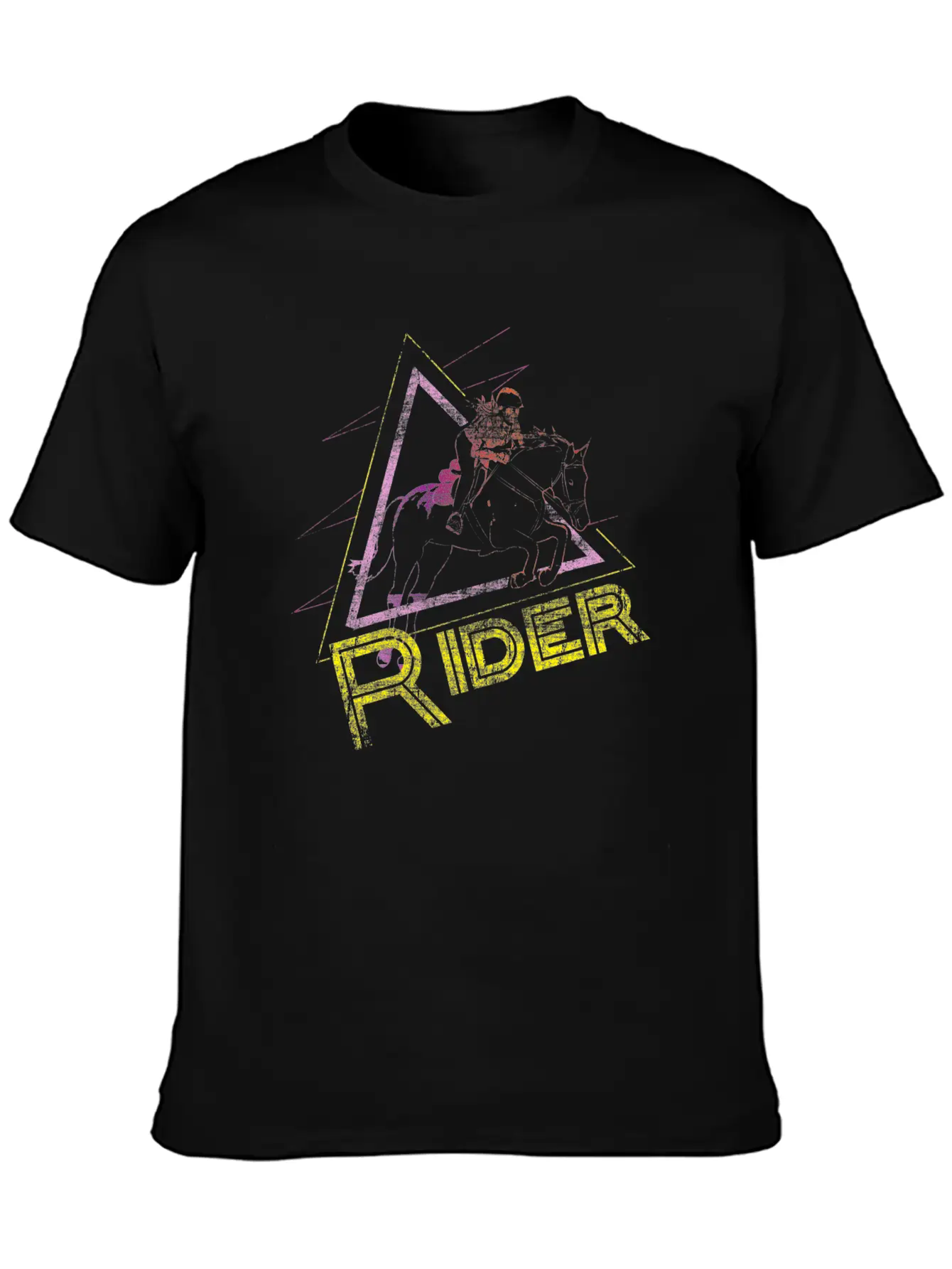 Horse Rider Basic Graphic T-Shirt – Daily Comfort In Soft Cotton