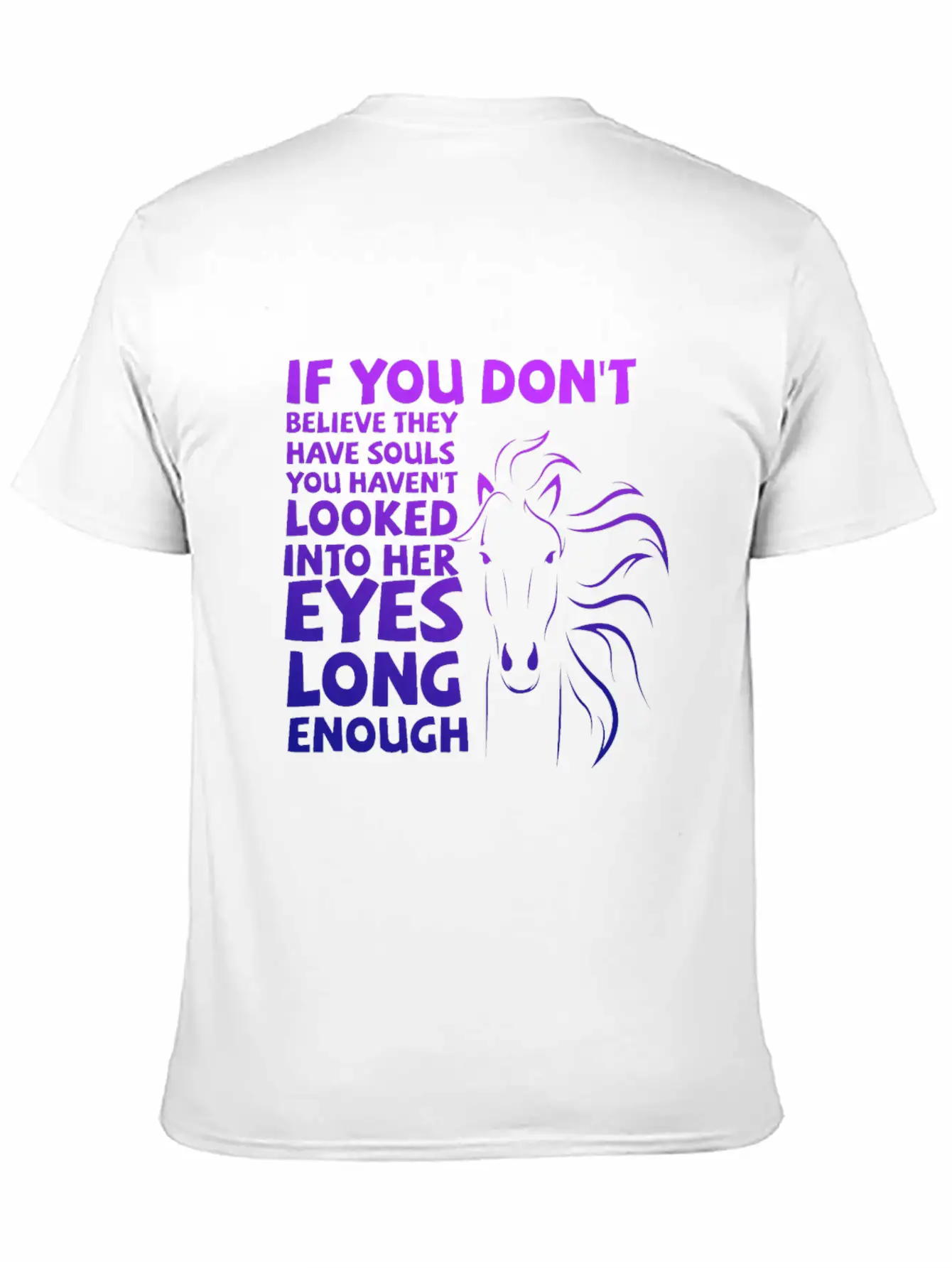 Horse Rider Farm Design With Horse Head And Saying Unisex Casual T-Shirt – Clean Design For Daily Comfort