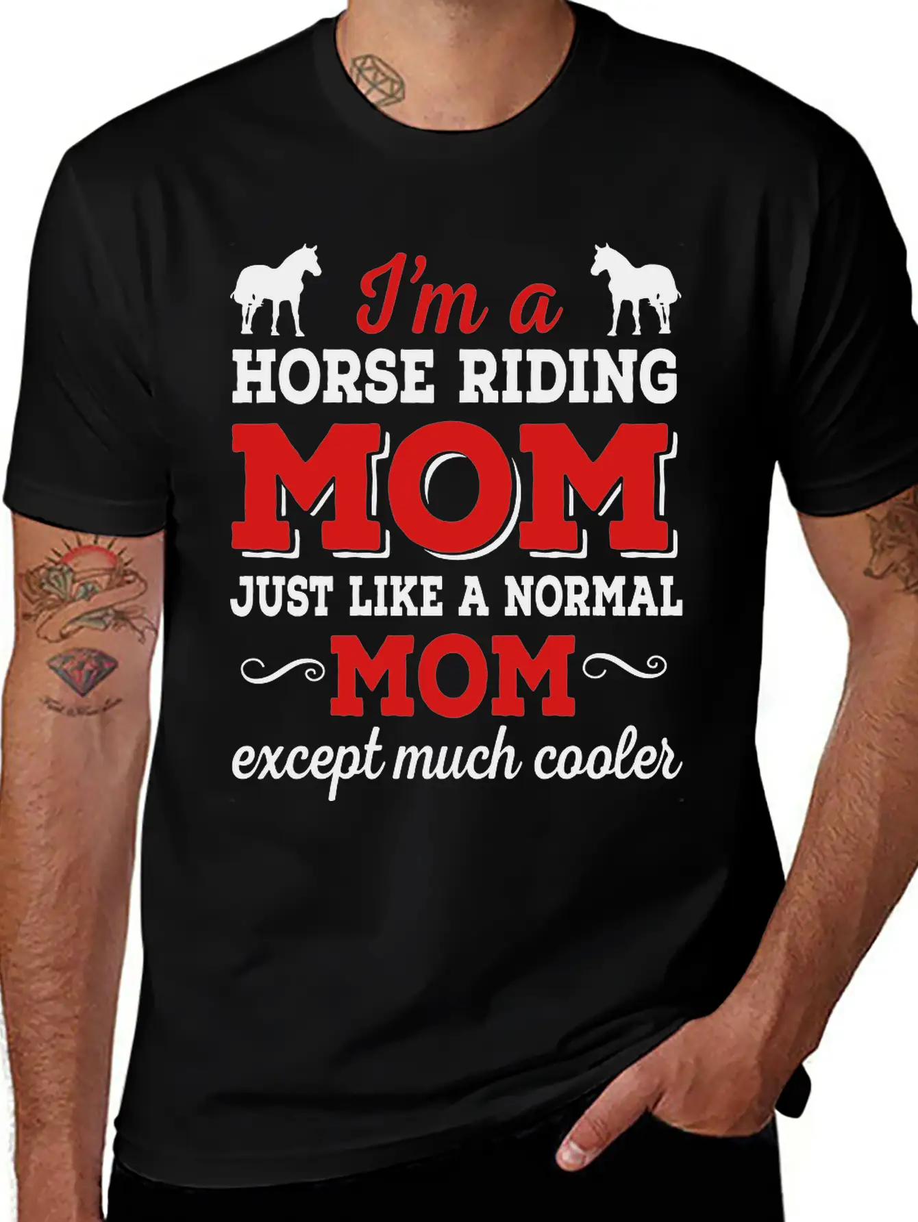Horse Riding Mom Timeless Short Sleeve Tee – Comfy And Minimalist Design