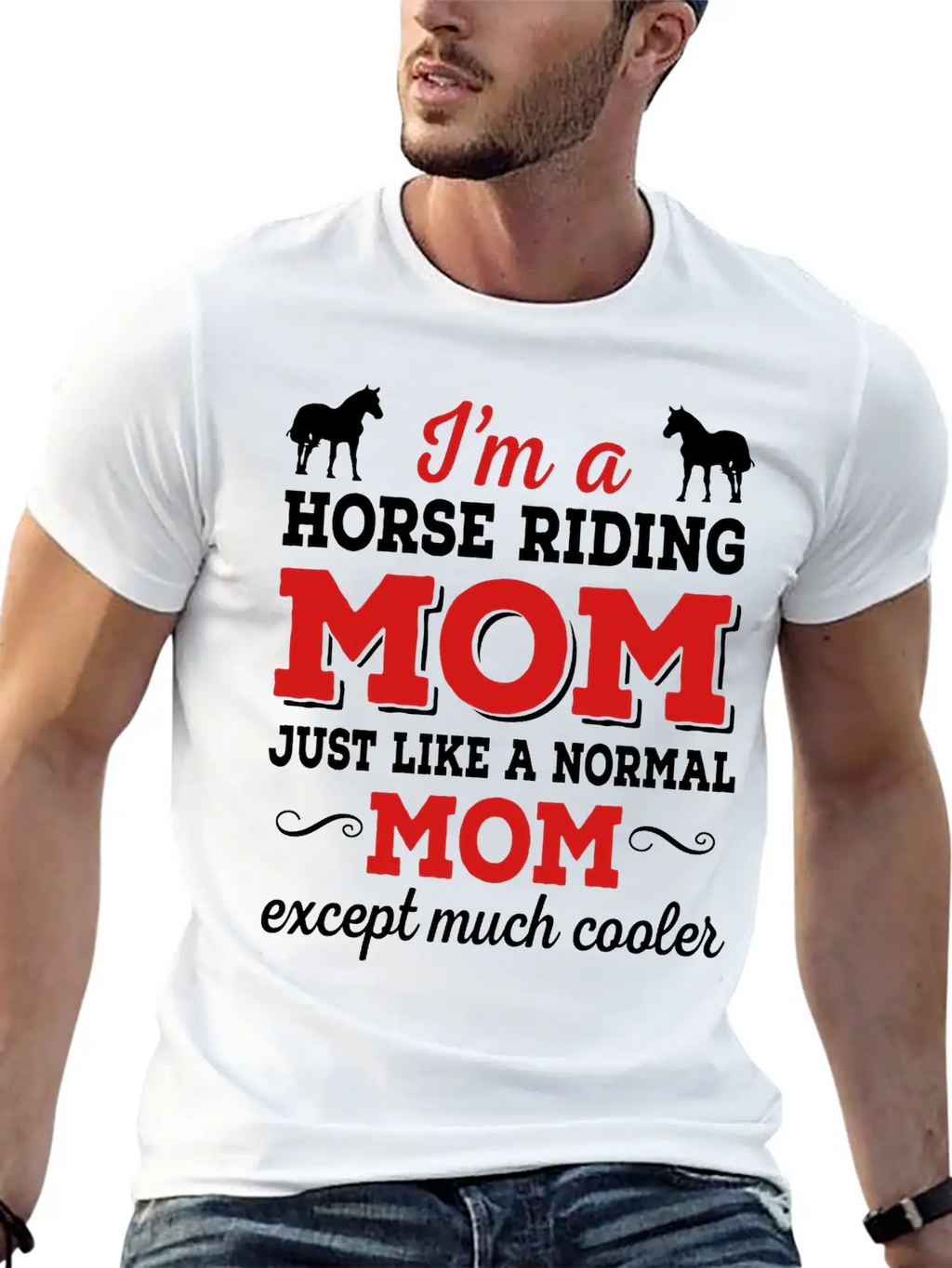 Horse Riding Mom Timeless Short Sleeve Tee – Comfy And Minimalist Design