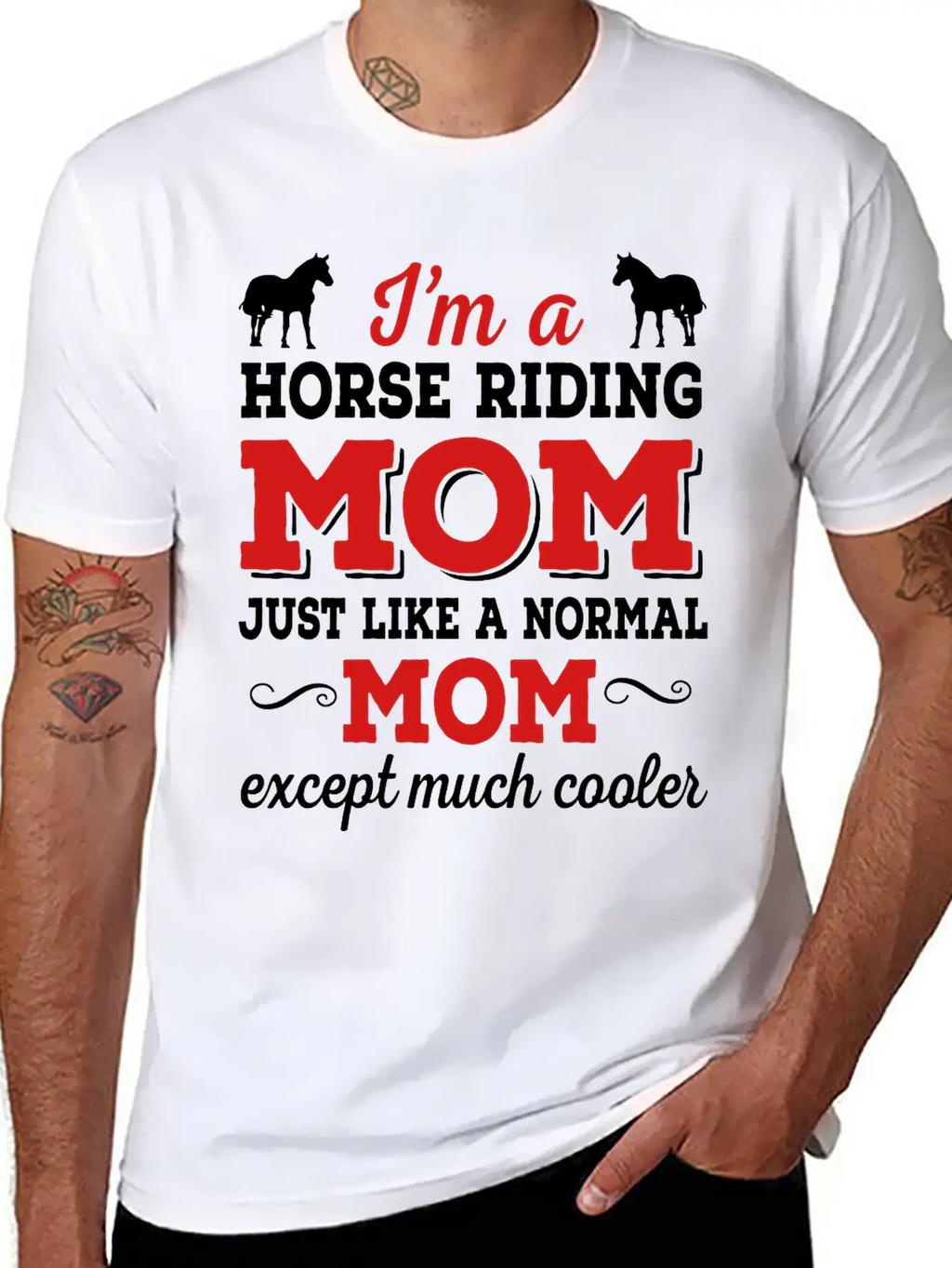 Horse Riding Mom Timeless Short Sleeve Tee – Comfy And Minimalist Design
