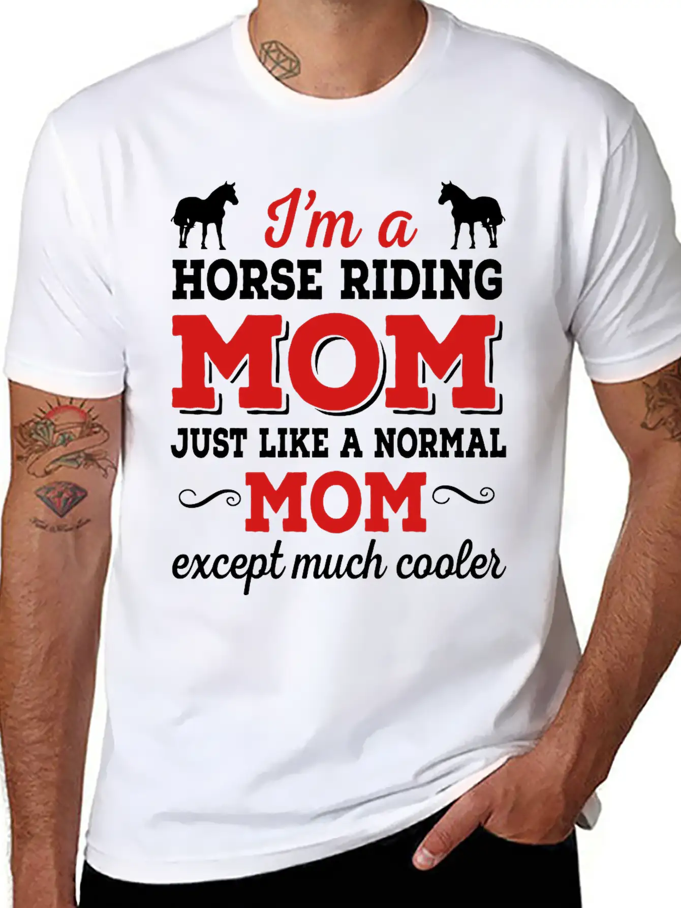 Horse Riding Mom Timeless Short Sleeve Tee – Comfy And Minimalist Design