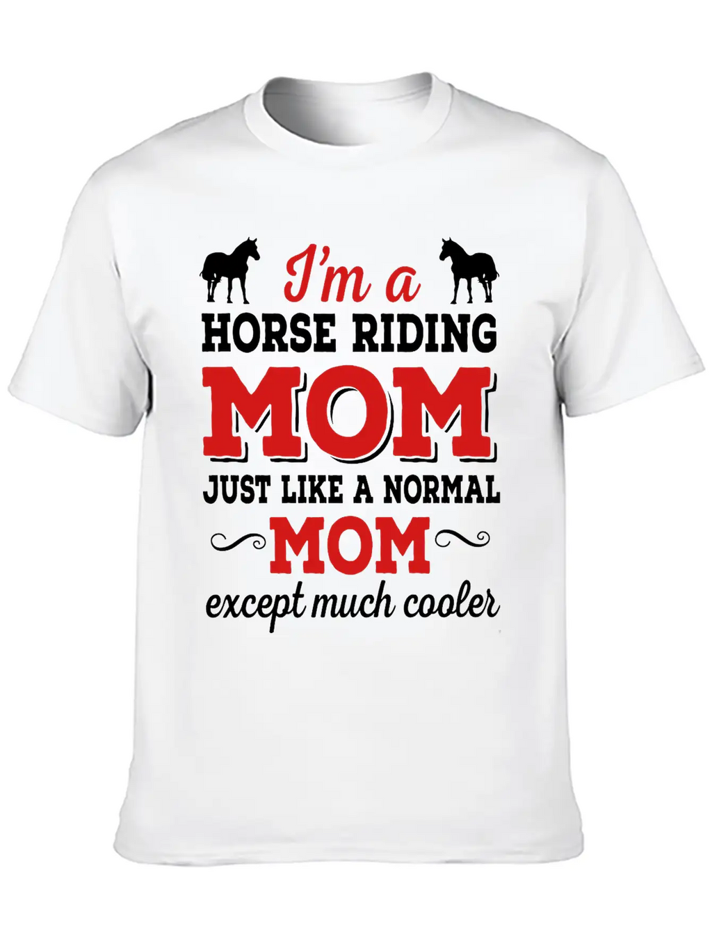 Horse Riding Mom Timeless Short Sleeve Tee – Comfy And Minimalist Design
