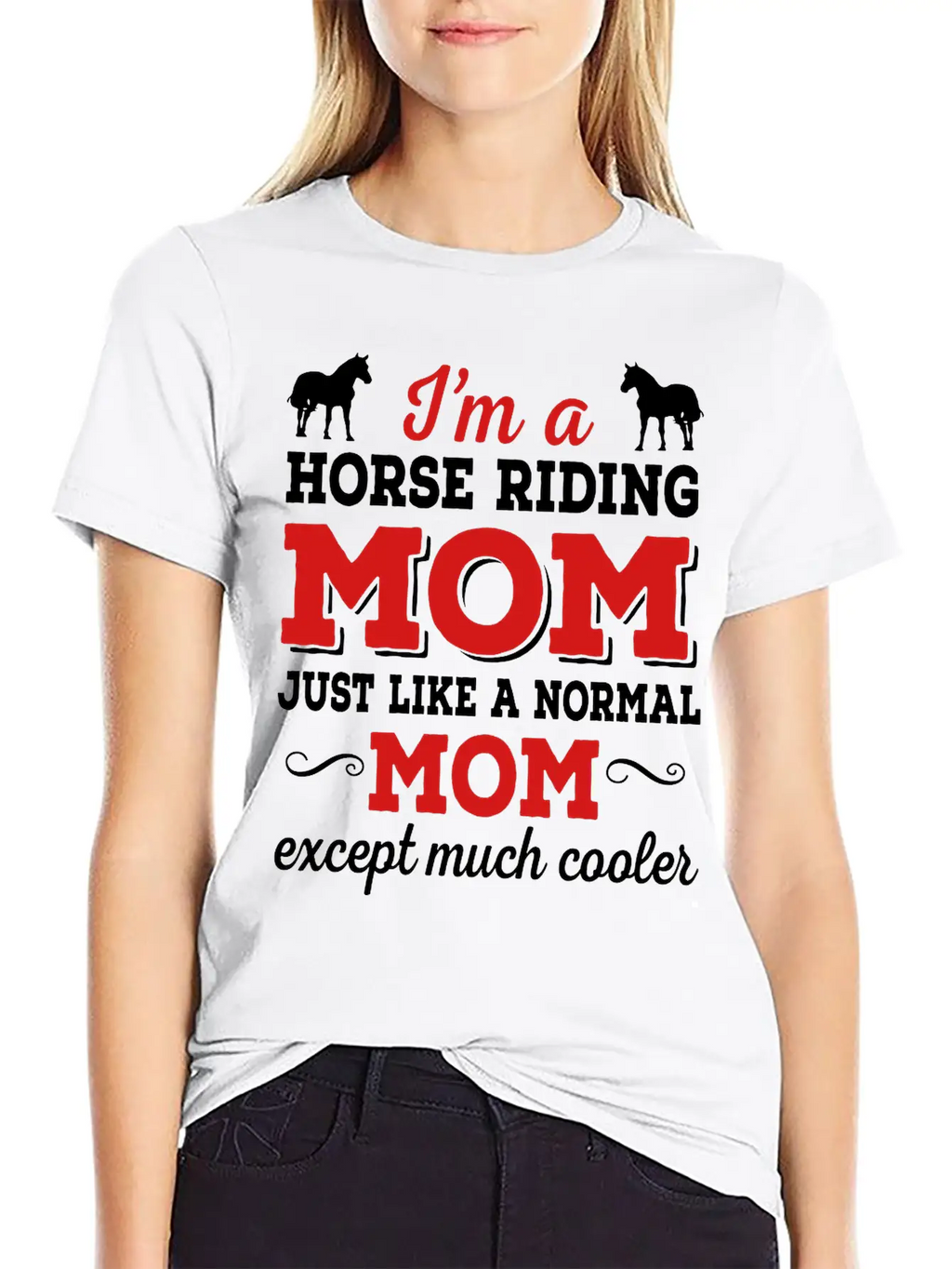 Horse Riding Mom Timeless Short Sleeve Tee – Comfy And Minimalist Design