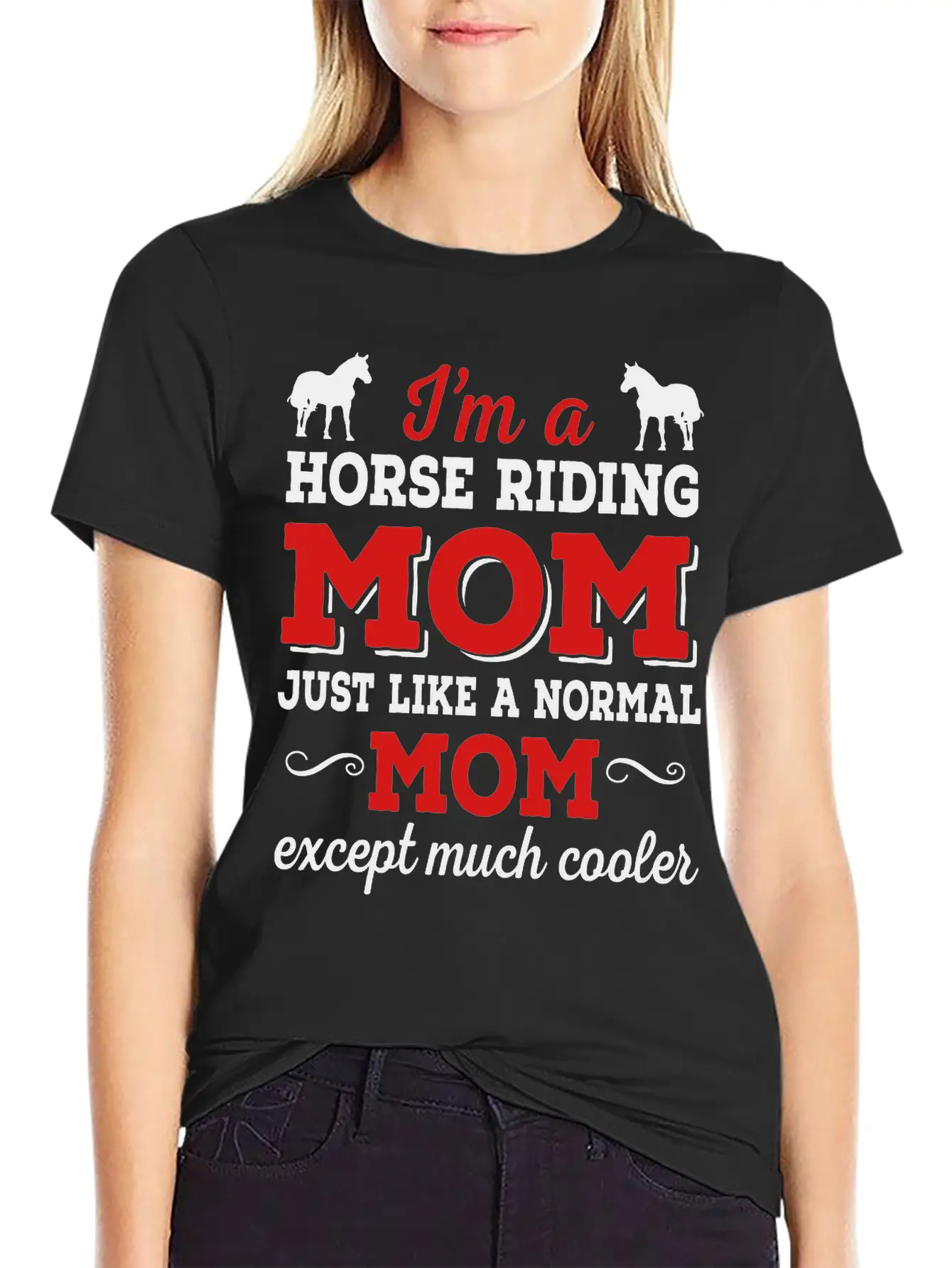 Horse Riding Mom Timeless Short Sleeve Tee – Comfy And Minimalist Design