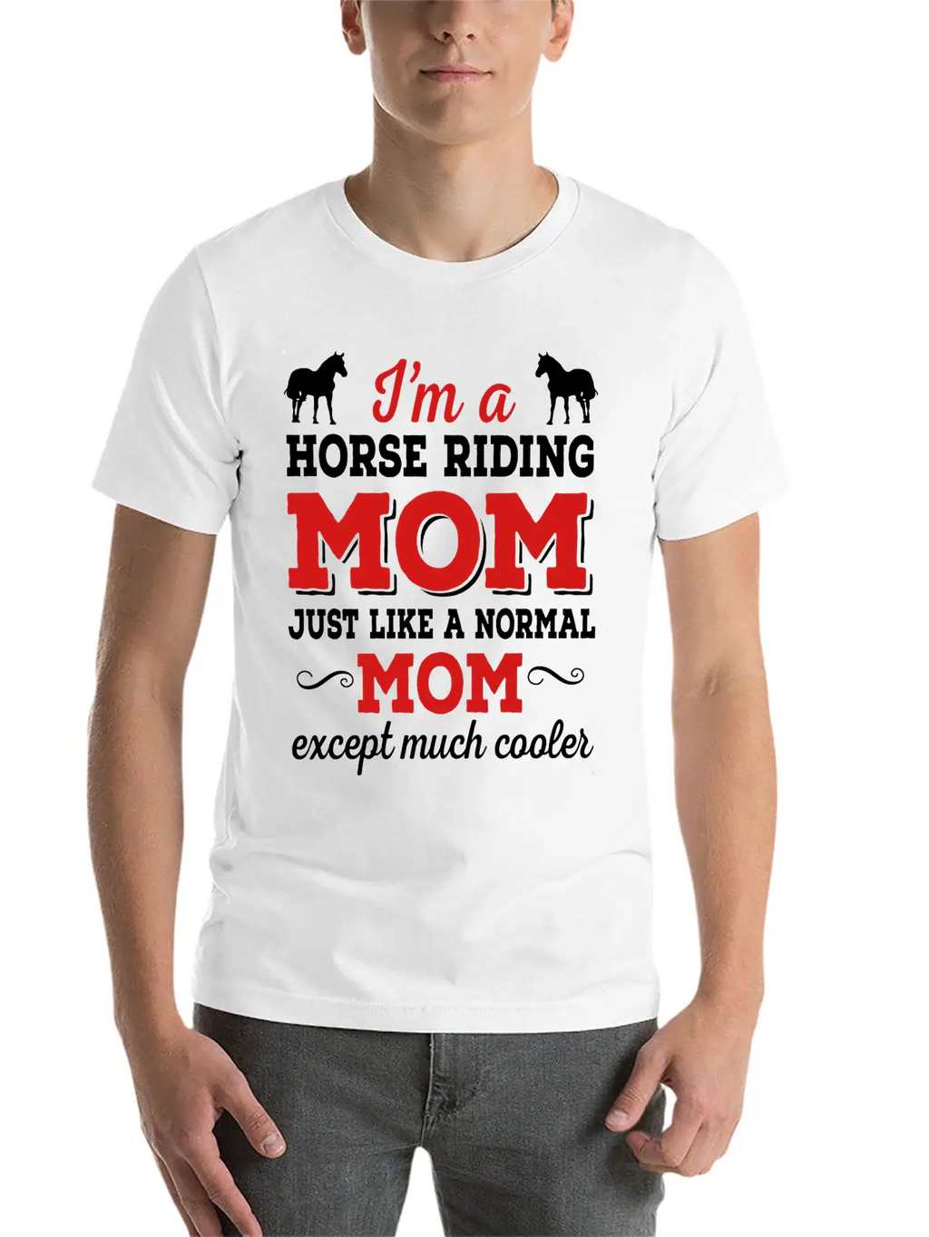 Horse Riding Mom Timeless Short Sleeve Tee – Comfy And Minimalist Design