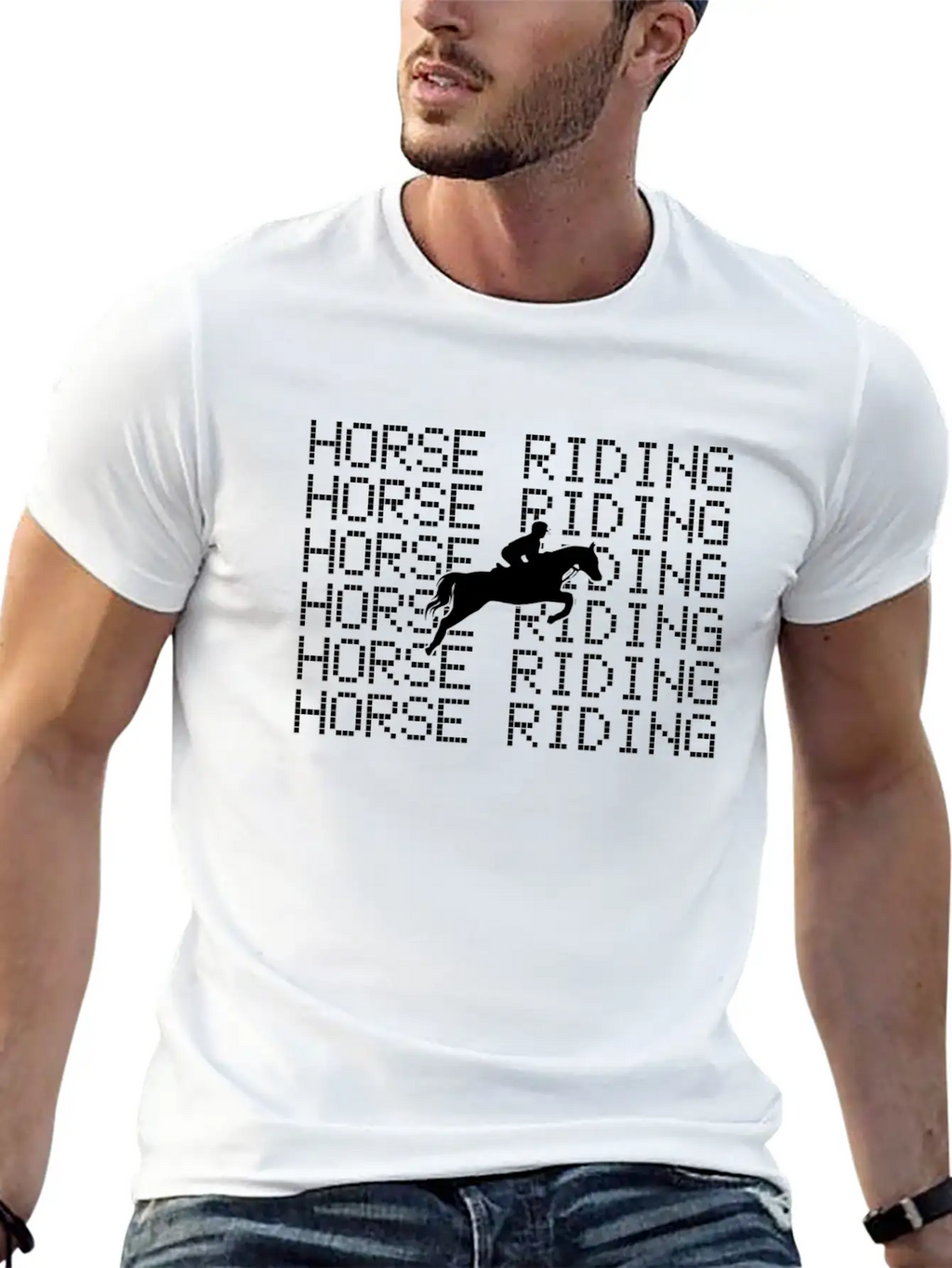 Horse Riding Stylish Everyday T-Shirt – Unisex Basic Cotton Tee