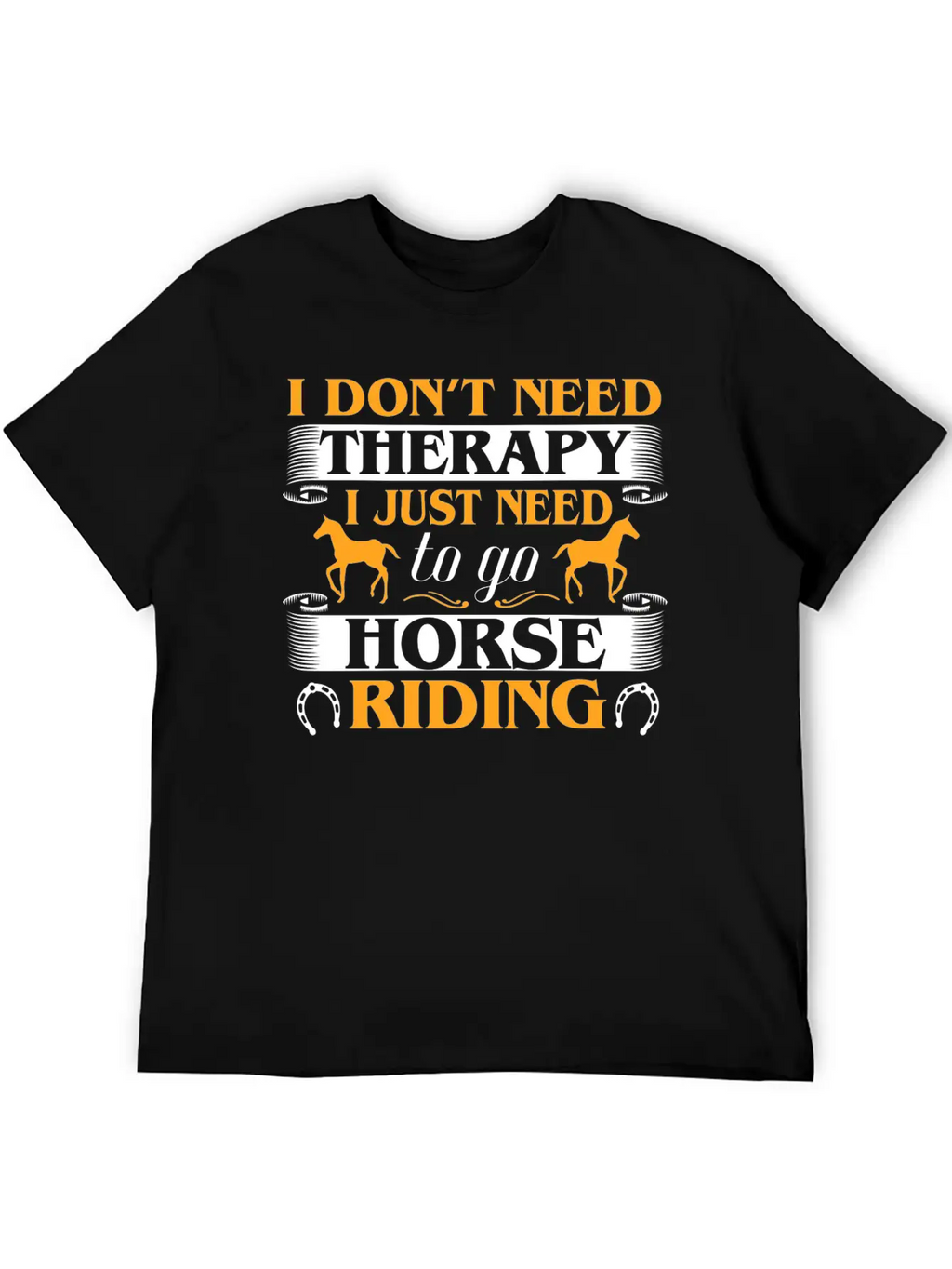Horse Riding Therapy Stylish Everyday T-Shirt – Unisex Basic Cotton Tee