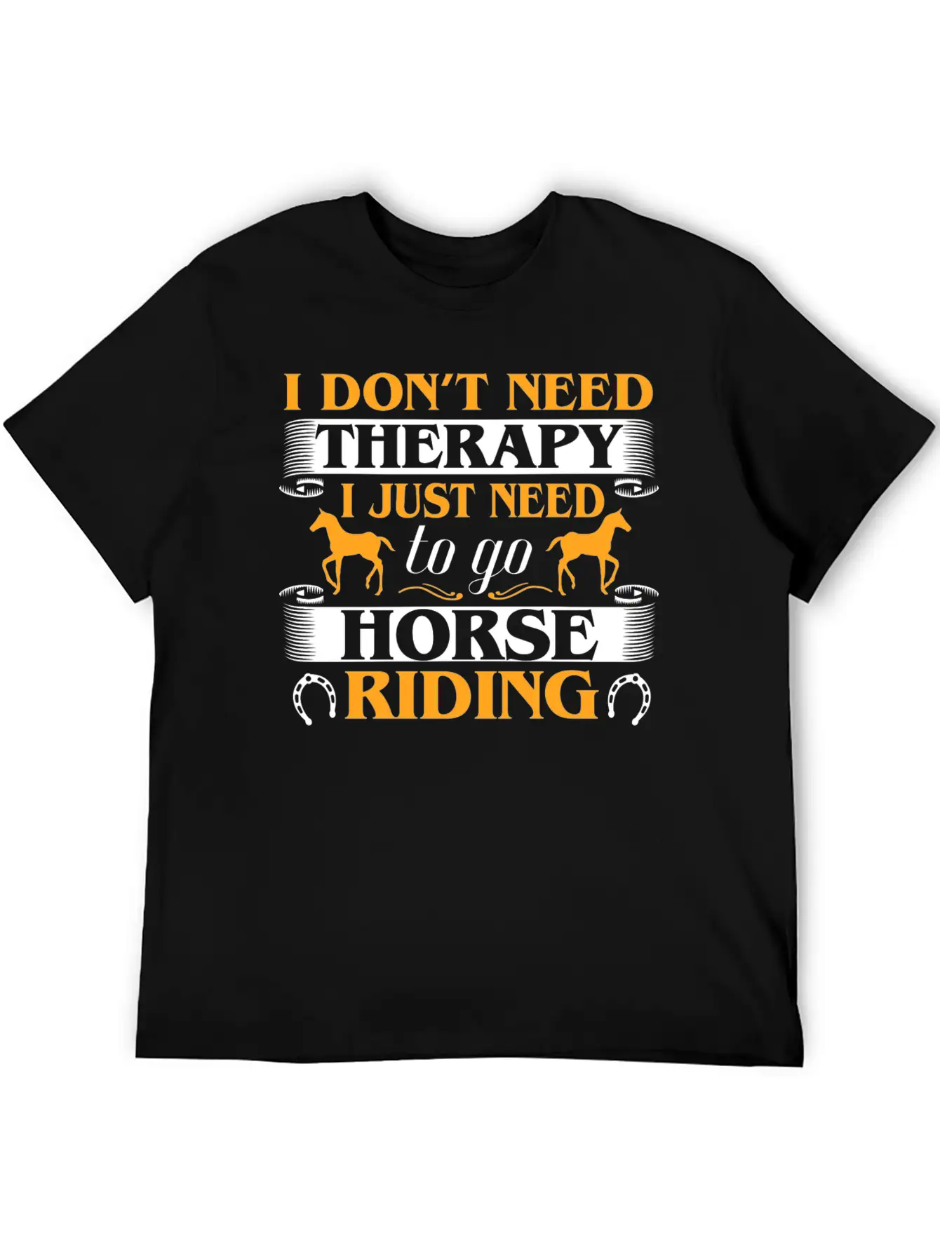 Horse Riding Therapy Stylish Everyday T-Shirt – Unisex Basic Cotton Tee