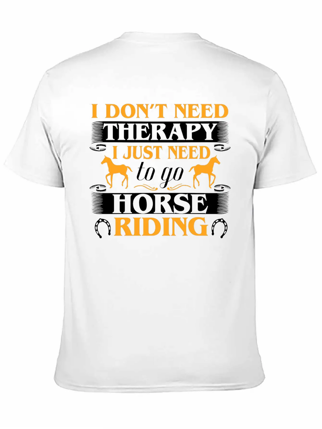 Horse Riding Therapy Stylish Everyday T-Shirt – Unisex Basic Cotton Tee