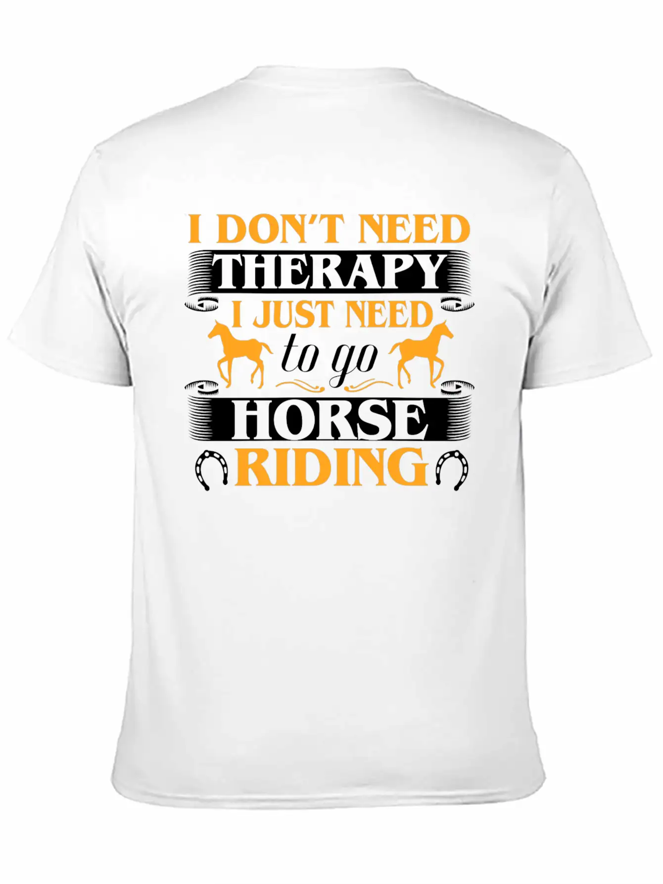 Horse Riding Therapy Stylish Everyday T-Shirt – Unisex Basic Cotton Tee