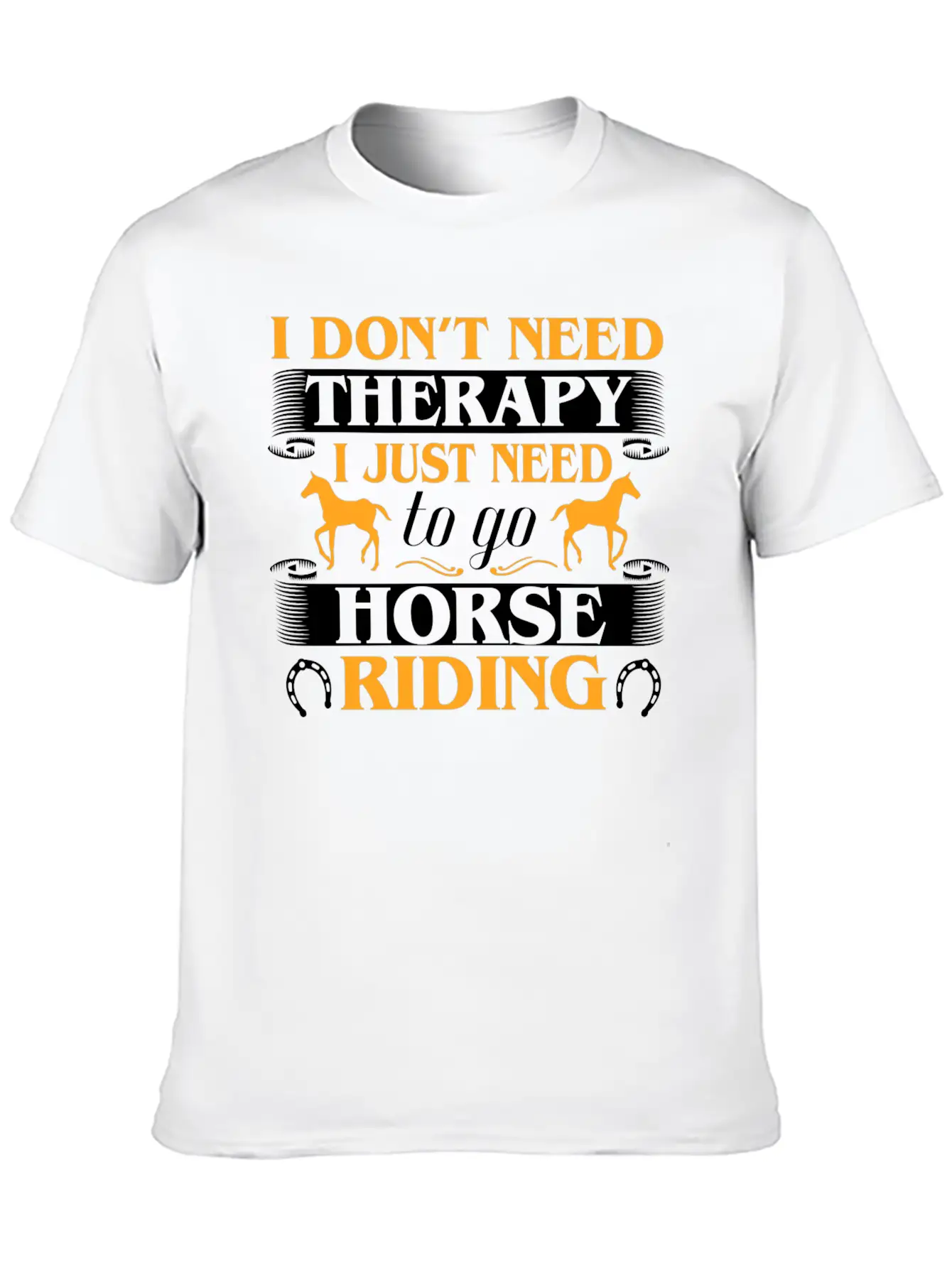 Horse Riding Therapy Stylish Everyday T-Shirt – Unisex Basic Cotton Tee