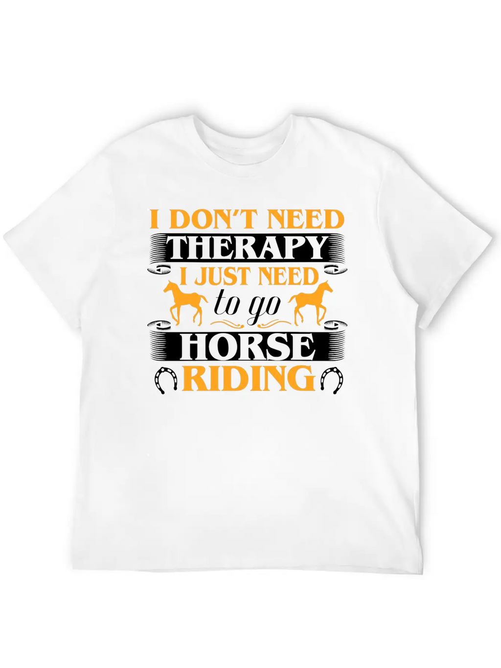 Horse Riding Therapy Stylish Everyday T-Shirt – Unisex Basic Cotton Tee