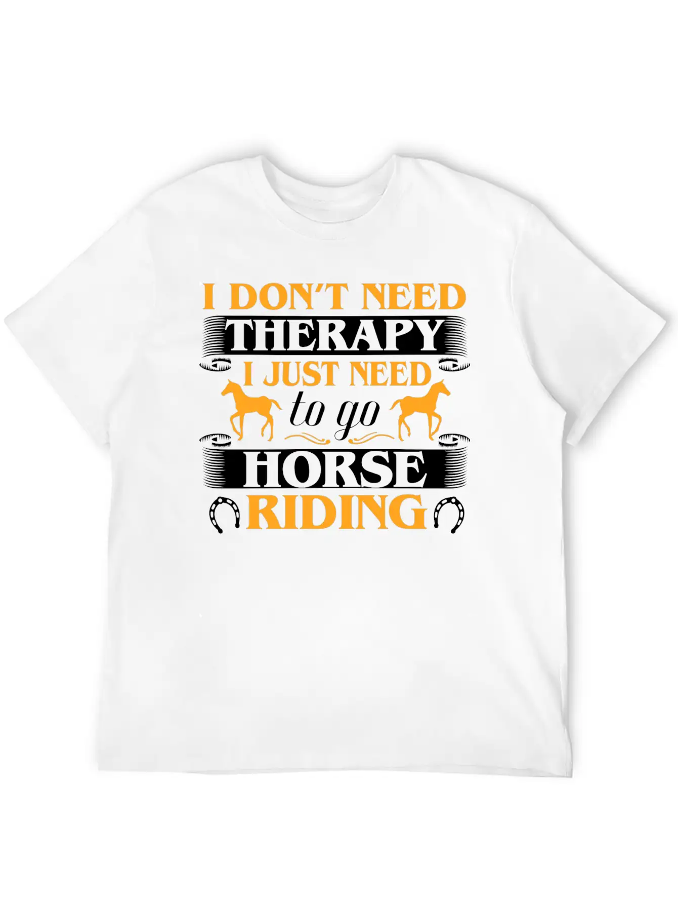 Horse Riding Therapy Stylish Everyday T-Shirt – Unisex Basic Cotton Tee