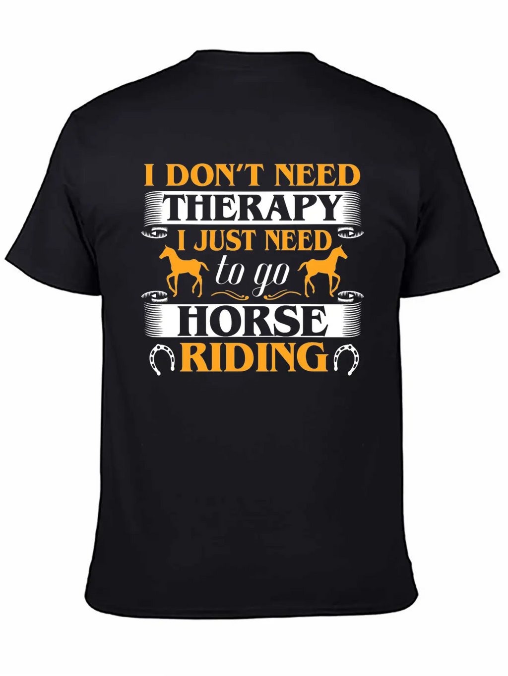 Horse Riding Therapy Stylish Everyday T-Shirt – Unisex Basic Cotton Tee