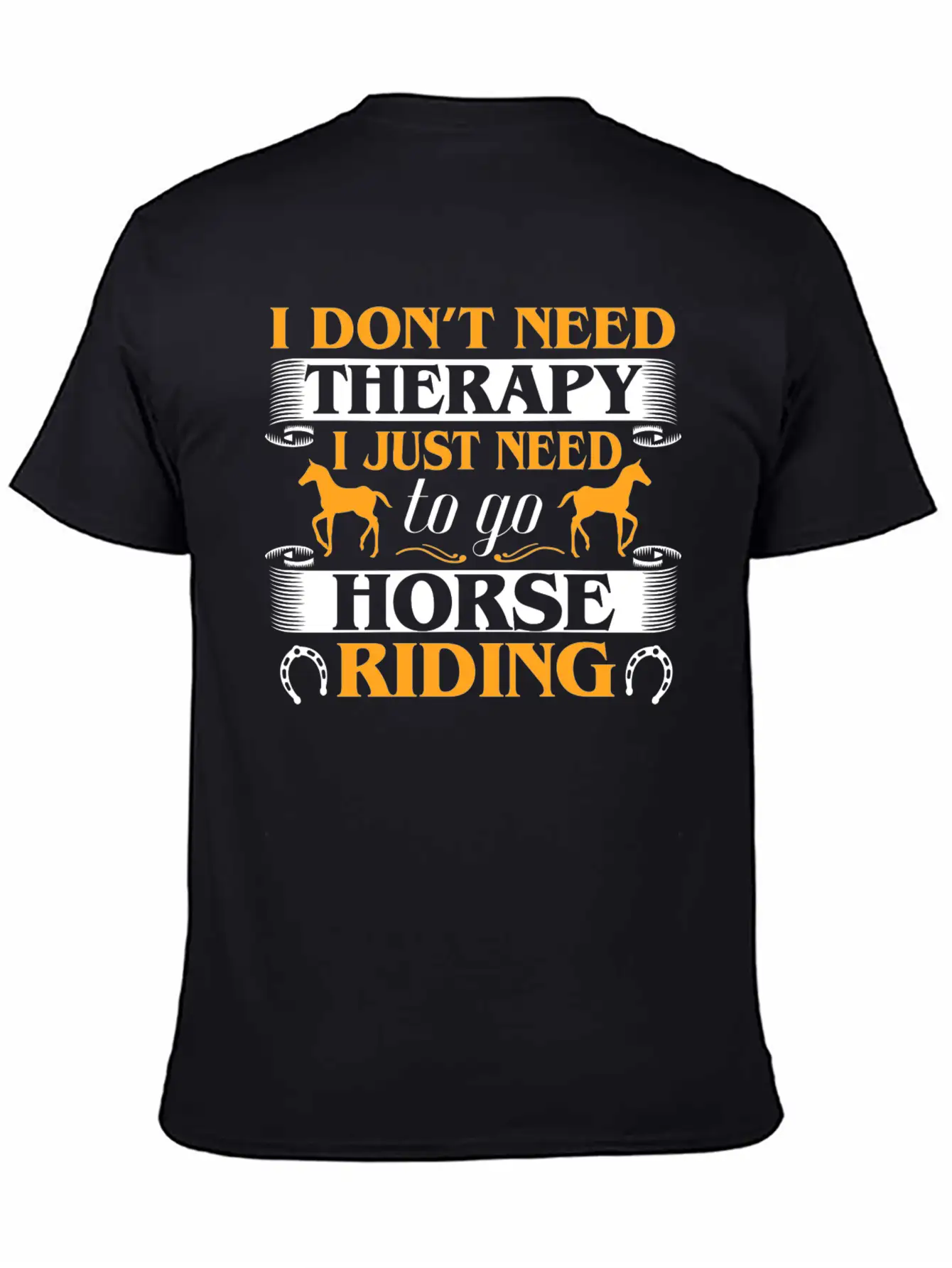 Horse Riding Therapy Stylish Everyday T-Shirt – Unisex Basic Cotton Tee