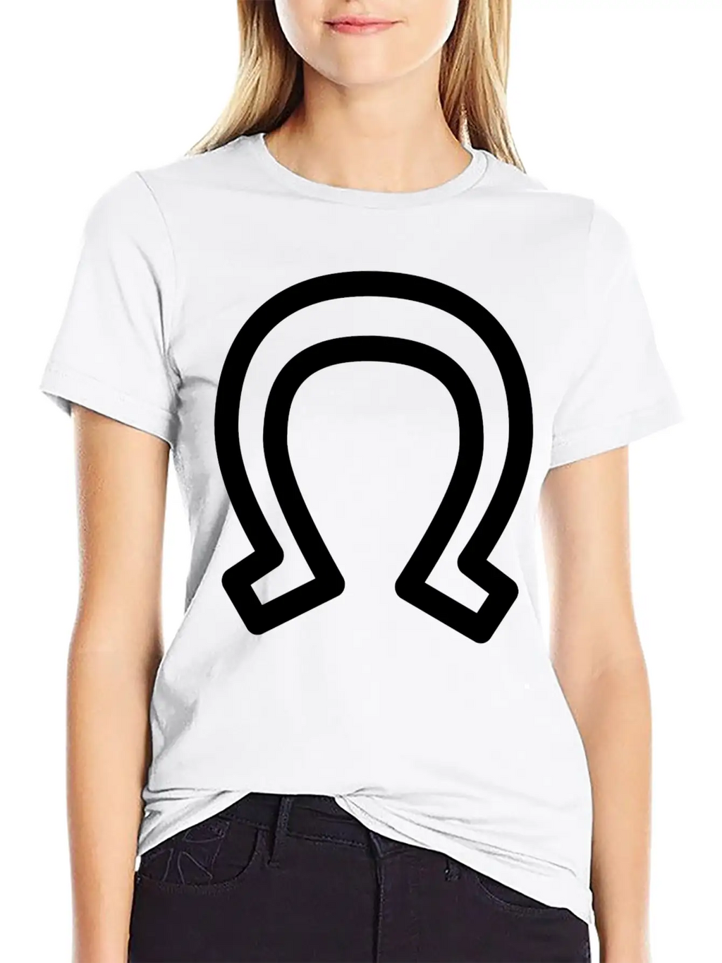 Horse Shoe, Lucky Charm Unisex Casual T-Shirt – Clean Design For Daily Comfort