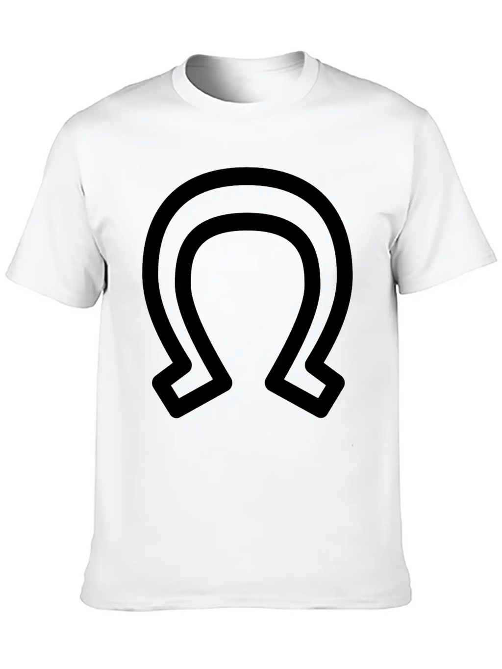 Horse Shoe, Lucky Charm Unisex Casual T-Shirt – Clean Design For Daily Comfort