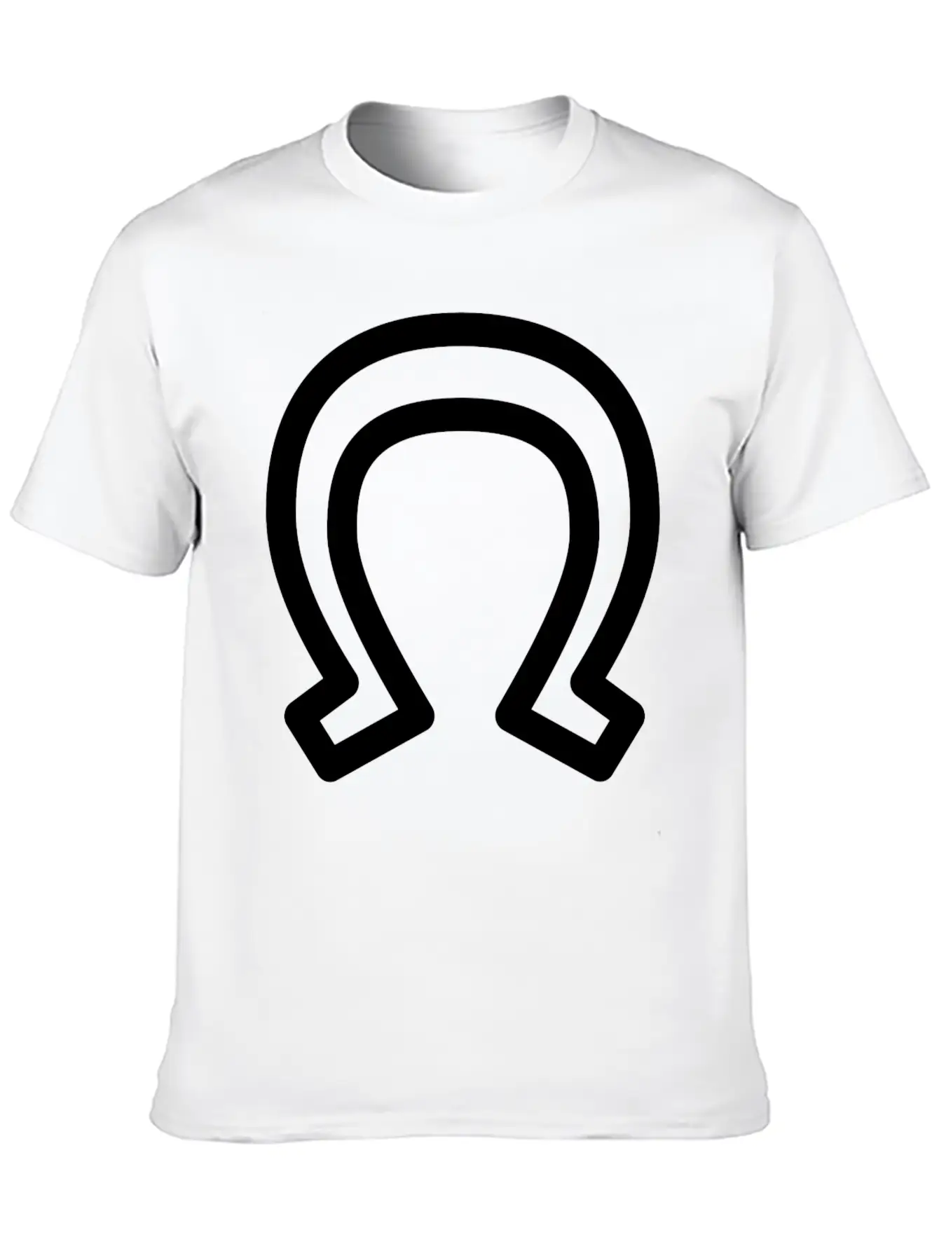 Horse Shoe, Lucky Charm Unisex Casual T-Shirt – Clean Design For Daily Comfort
