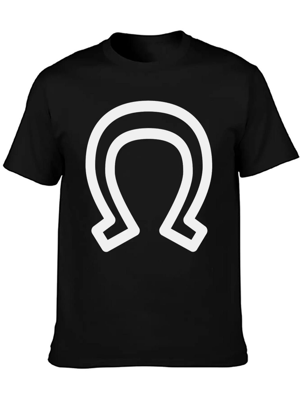 Horse Shoe, Lucky Charm Unisex Casual T-Shirt – Clean Design For Daily Comfort