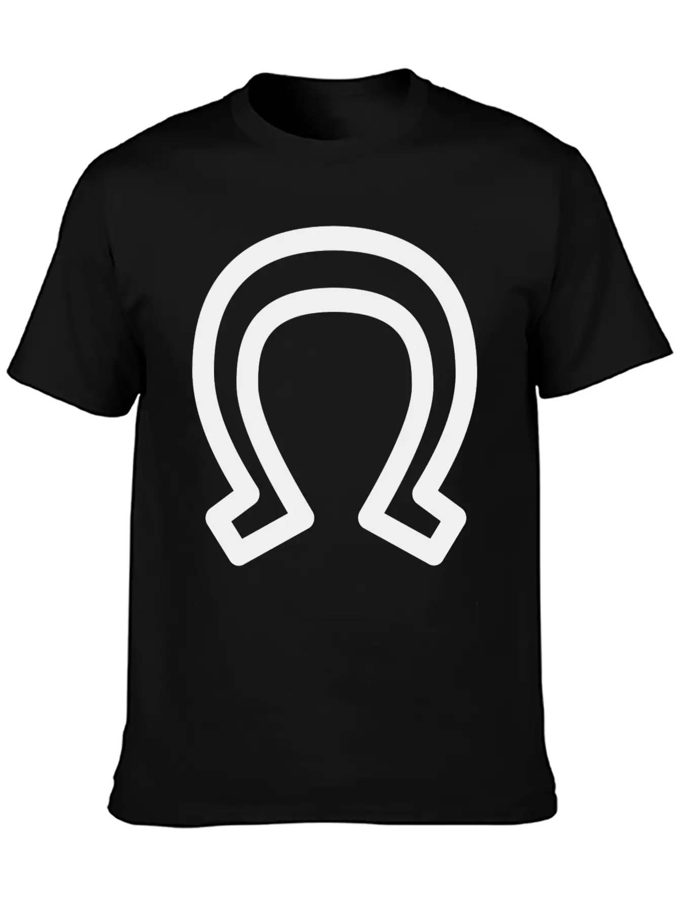 Horse Shoe, Lucky Charm Unisex Casual T-Shirt – Clean Design For Daily Comfort