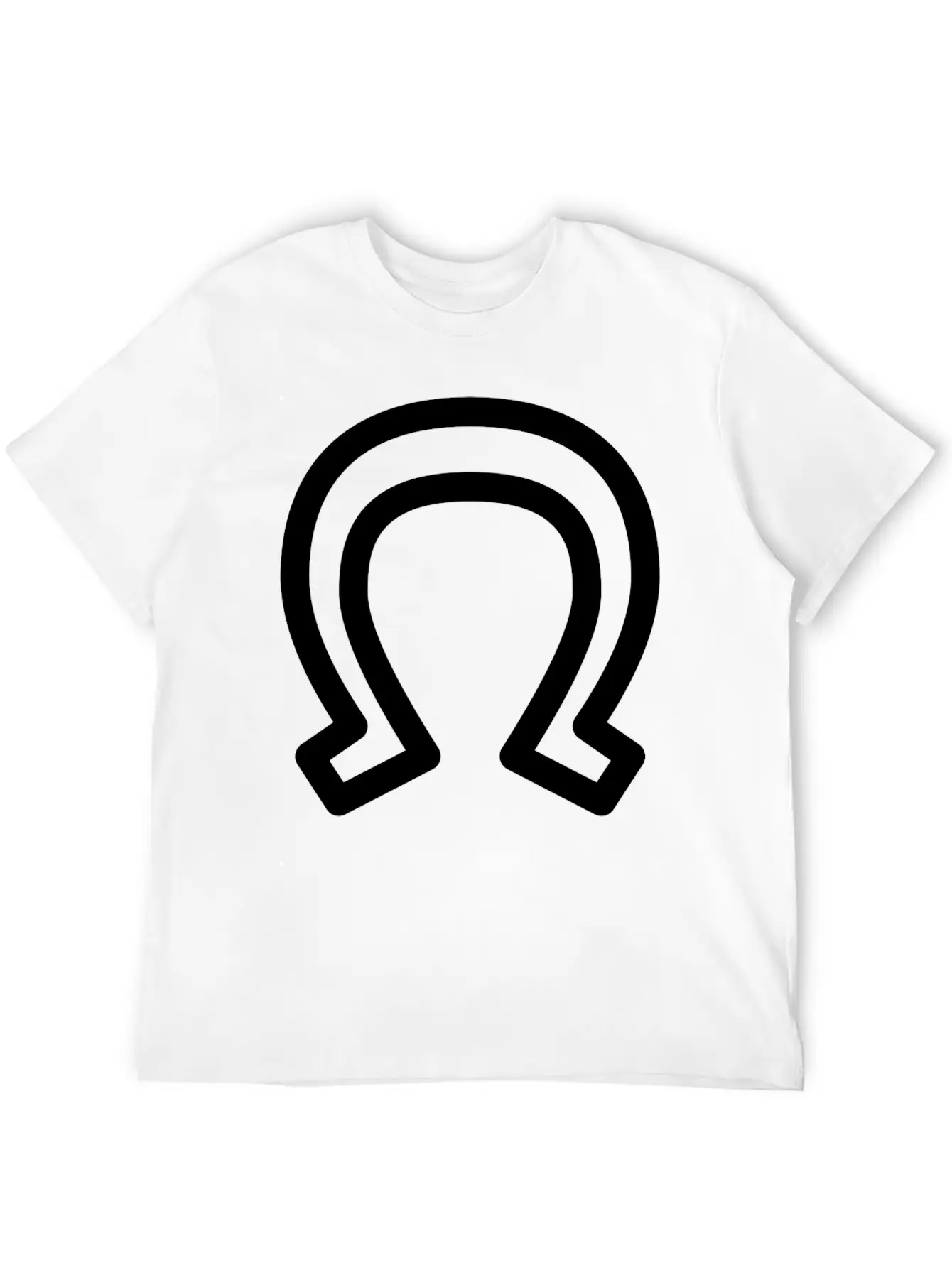 Horse Shoe, Lucky Charm Unisex Casual T-Shirt – Clean Design For Daily Comfort