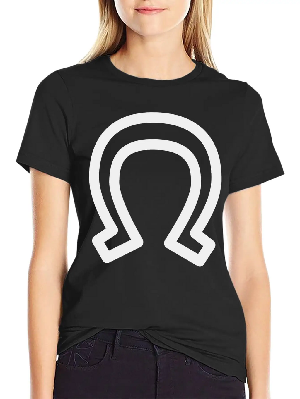 Horse Shoe, Lucky Charm Unisex Casual T-Shirt – Clean Design For Daily Comfort