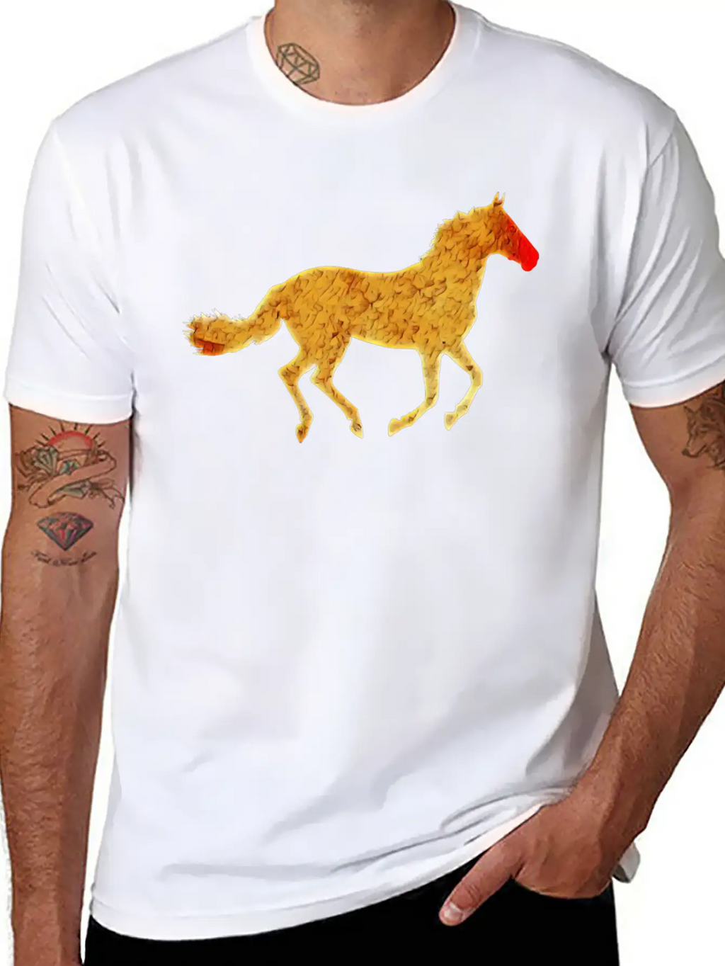 Horse Silhouette Classic Cotton Tee – Unisex Comfort For Any Season