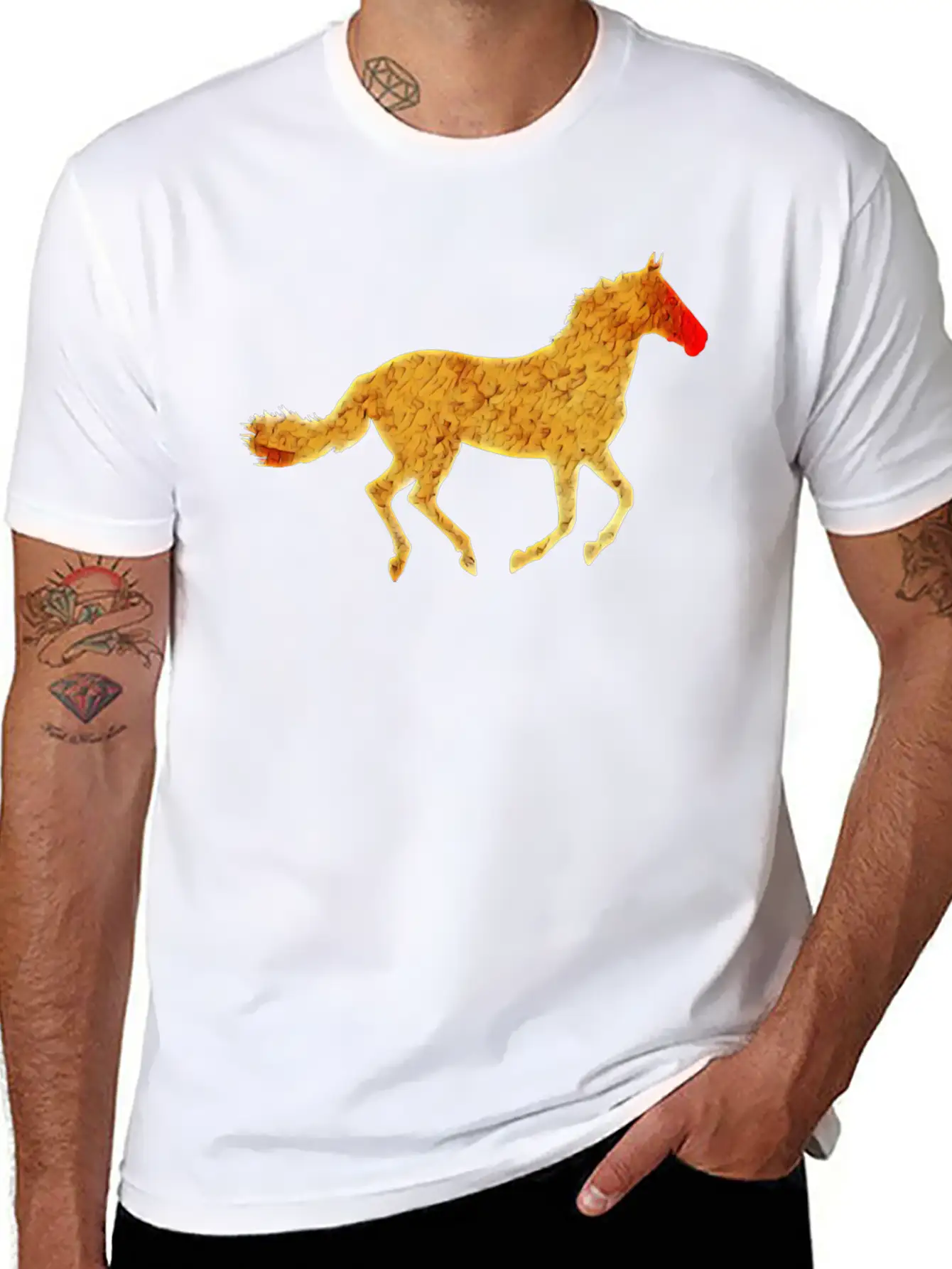 Horse Silhouette Classic Cotton Tee – Unisex Comfort For Any Season