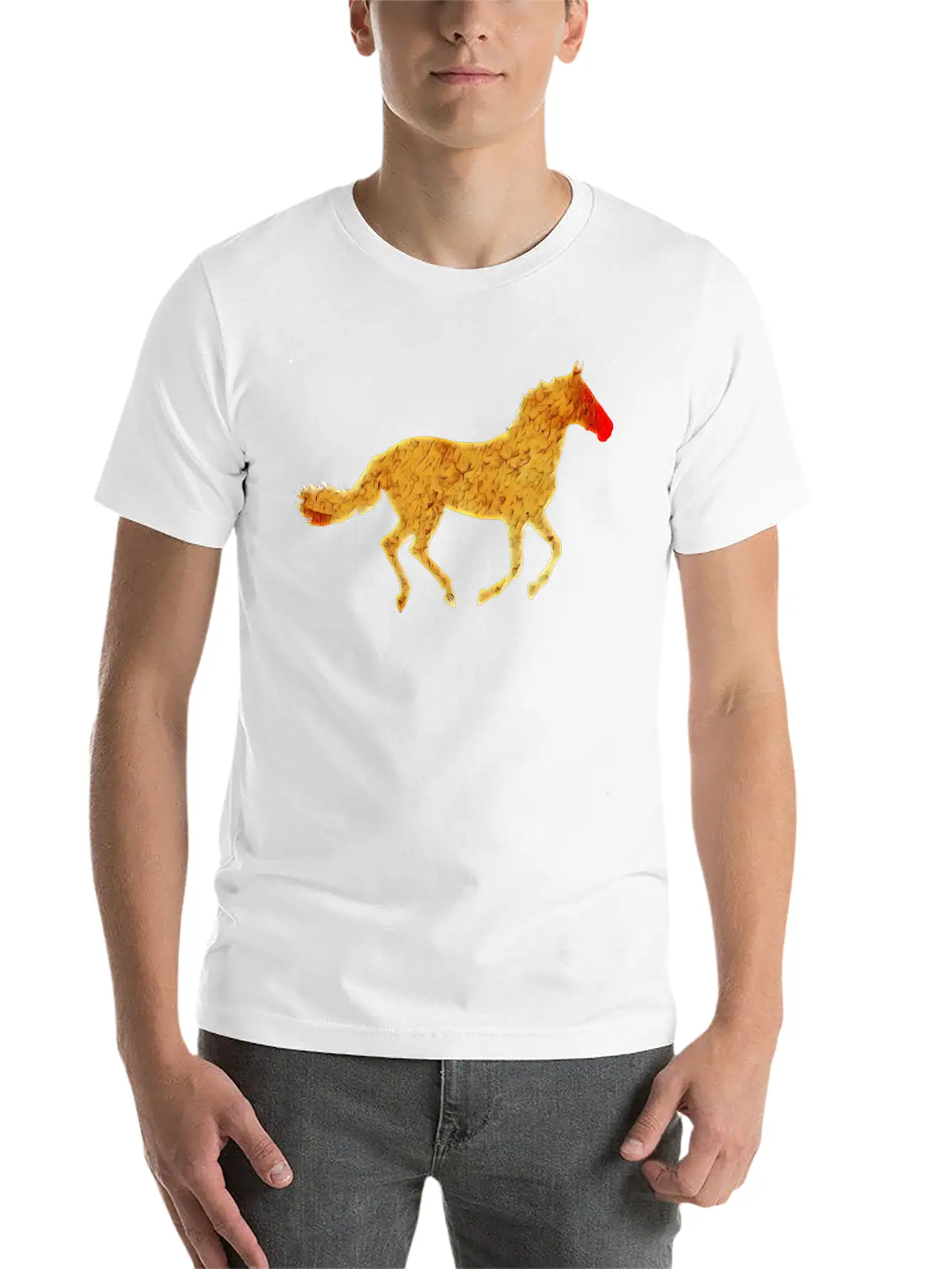 Horse Silhouette Classic Cotton Tee – Unisex Comfort For Any Season