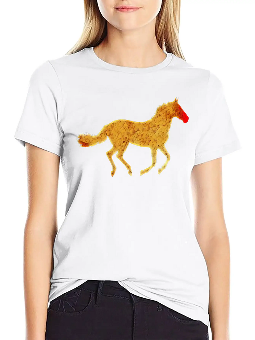 Horse Silhouette Classic Cotton Tee – Unisex Comfort For Any Season
