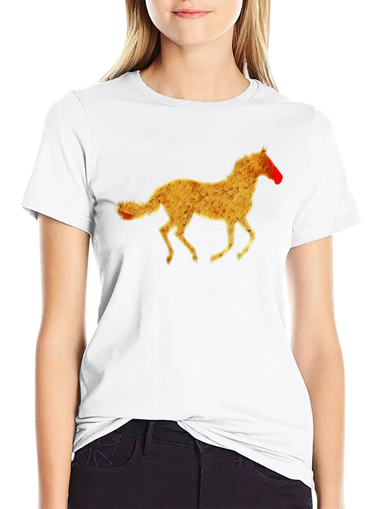 Horse Silhouette Classic Cotton Tee – Unisex Comfort For Any Season