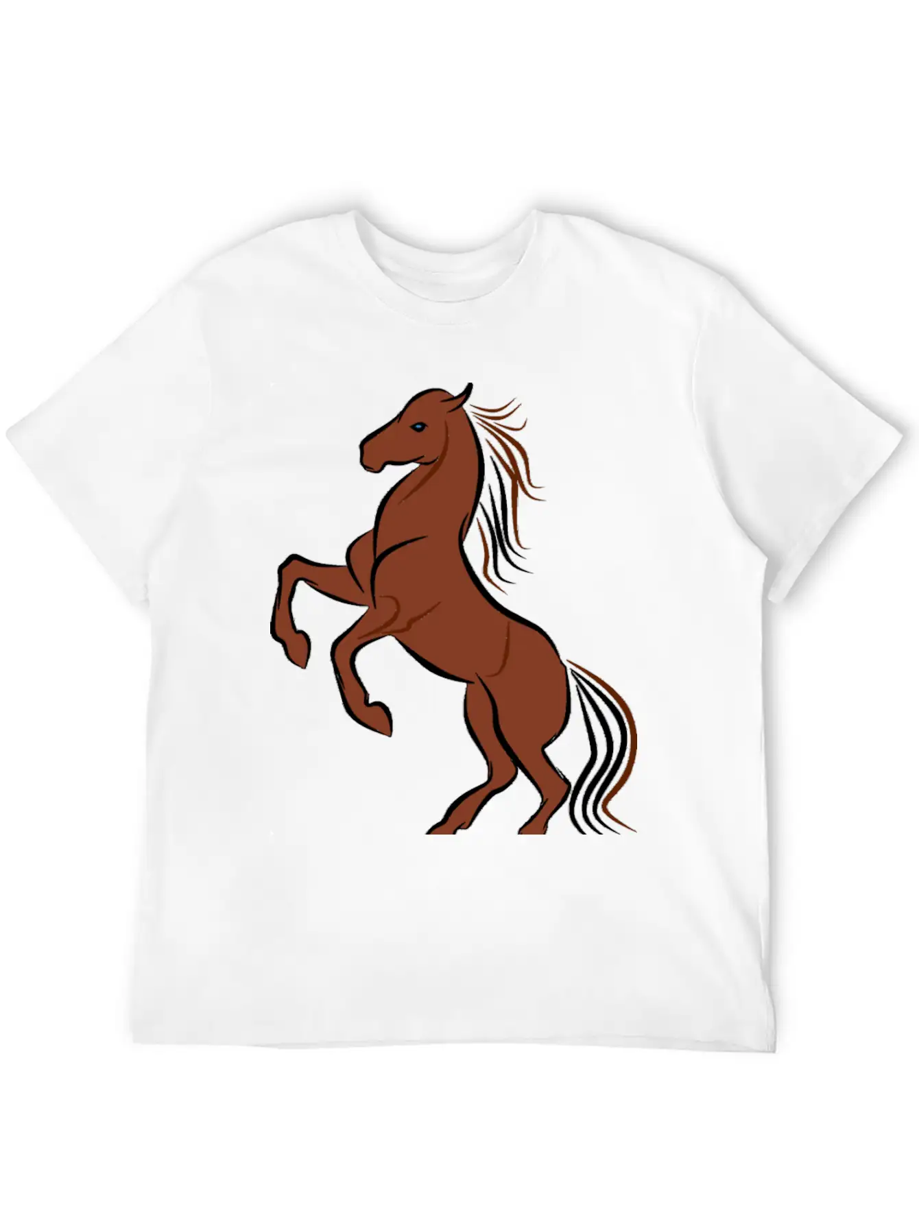 Horse Sports Unisex Casual T-Shirt – Clean Design For Daily Comfort