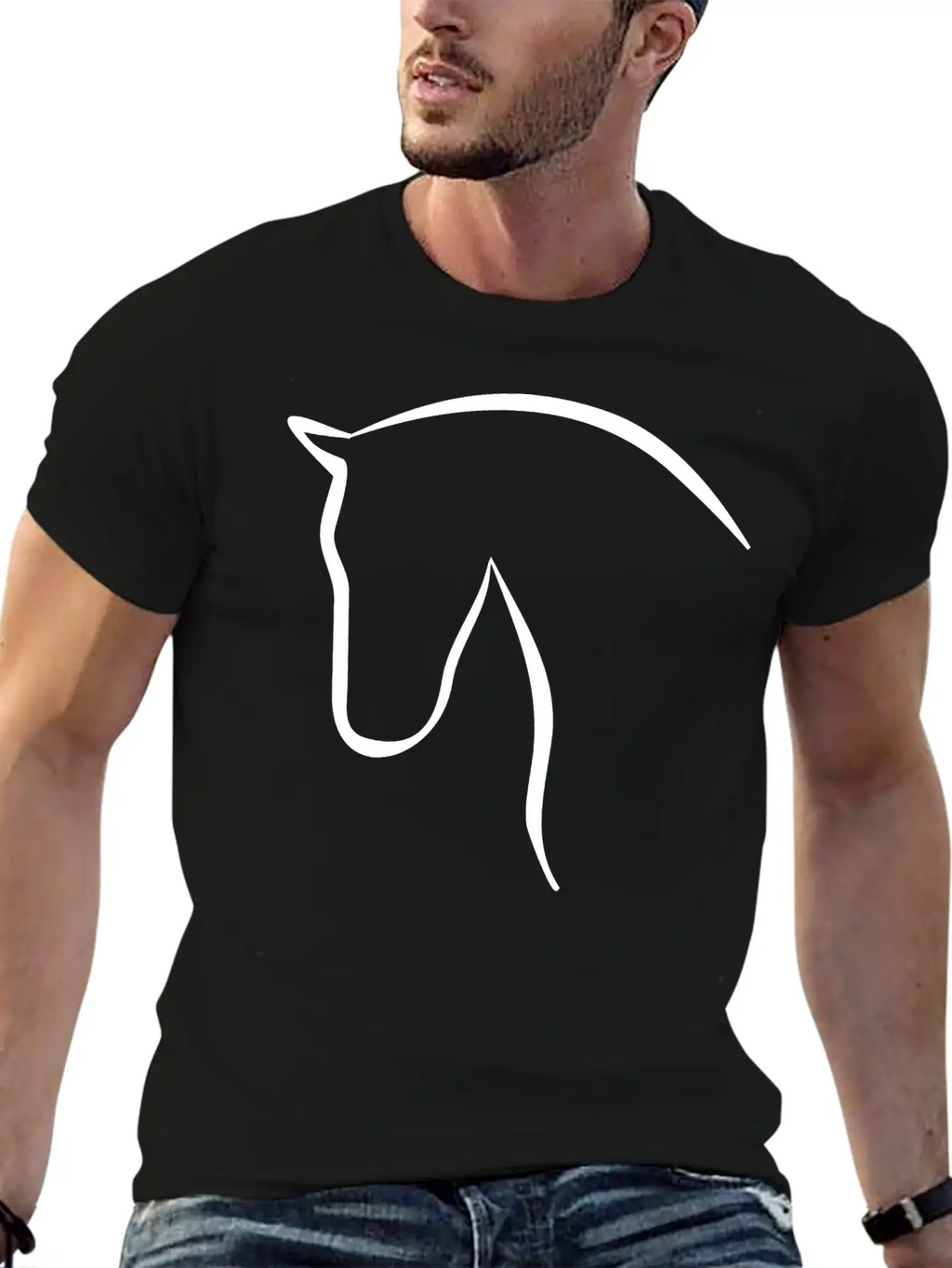 Horse Stylish Everyday T-Shirt – Unisex Basic Cotton Tee