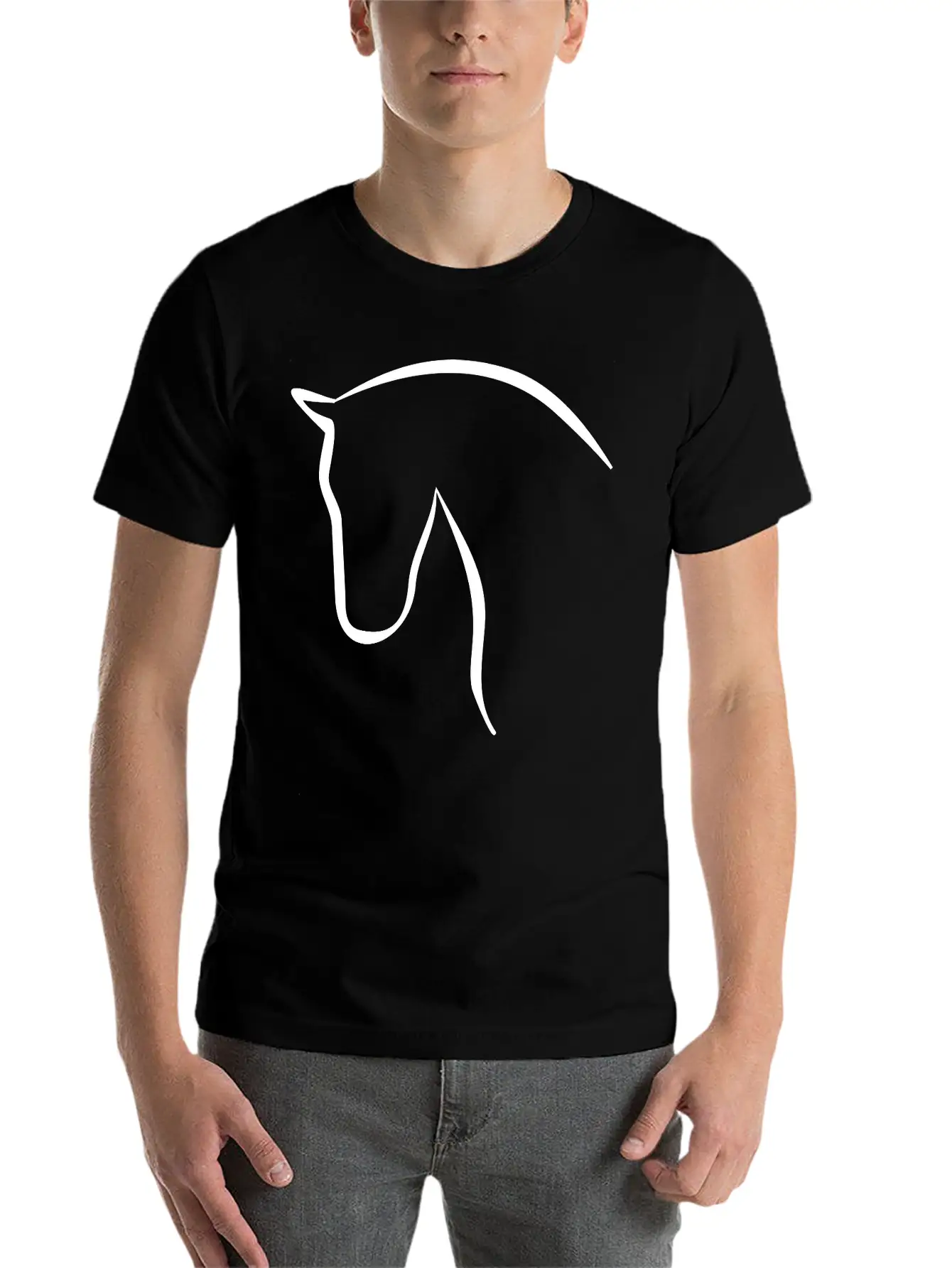 Horse Stylish Everyday T-Shirt – Unisex Basic Cotton Tee