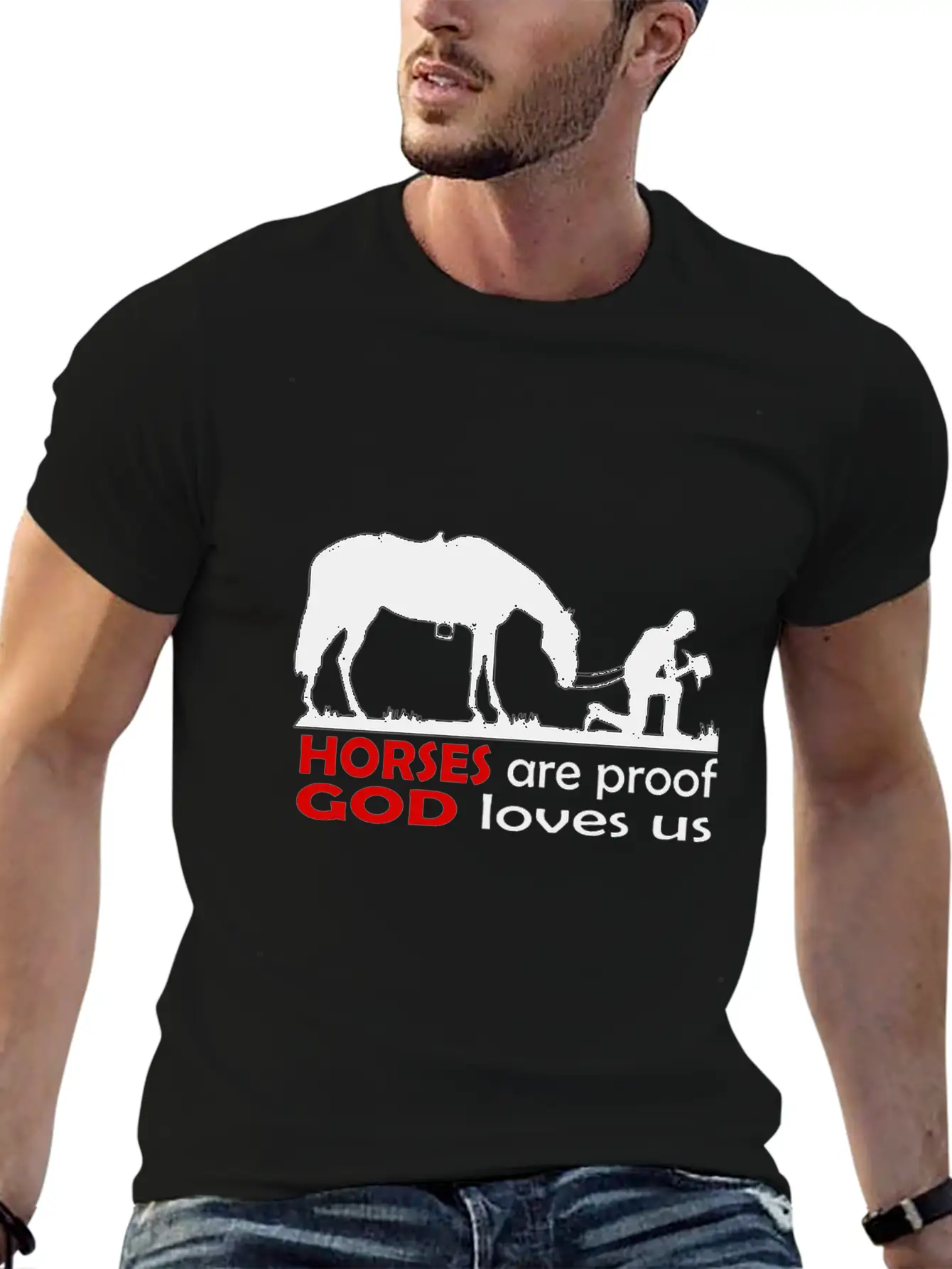 Horses Classic Cotton Tee – Unisex Comfort For Any Season
