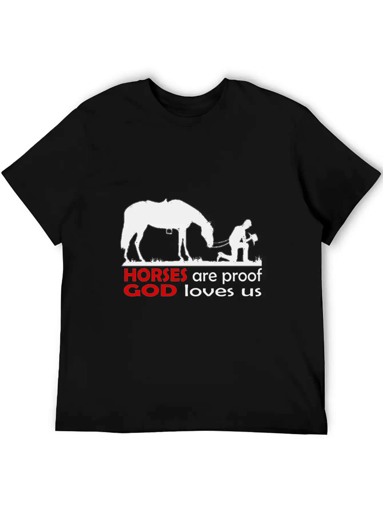 Horses Classic Cotton Tee – Unisex Comfort For Any Season