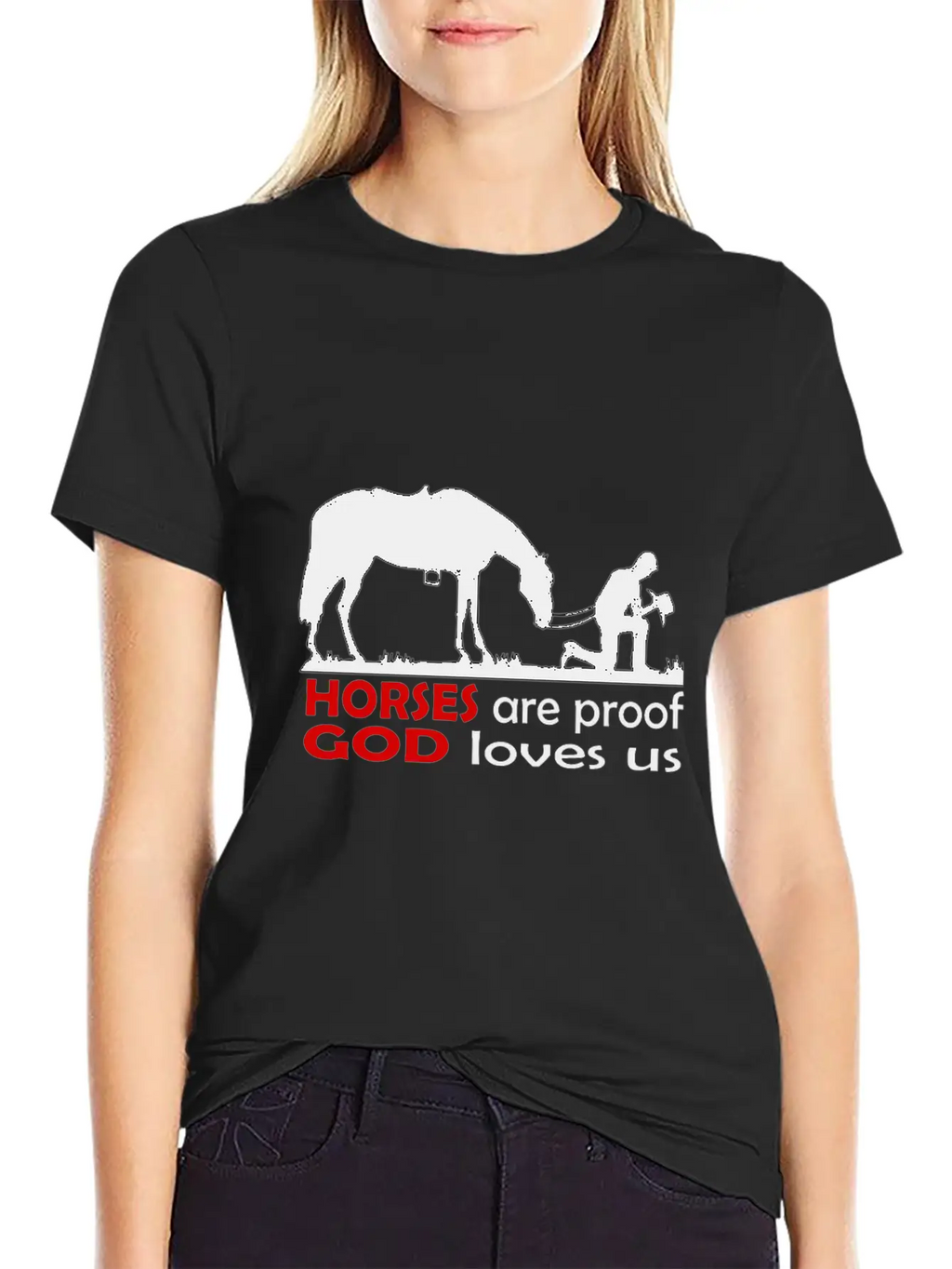 Horses Classic Cotton Tee – Unisex Comfort For Any Season