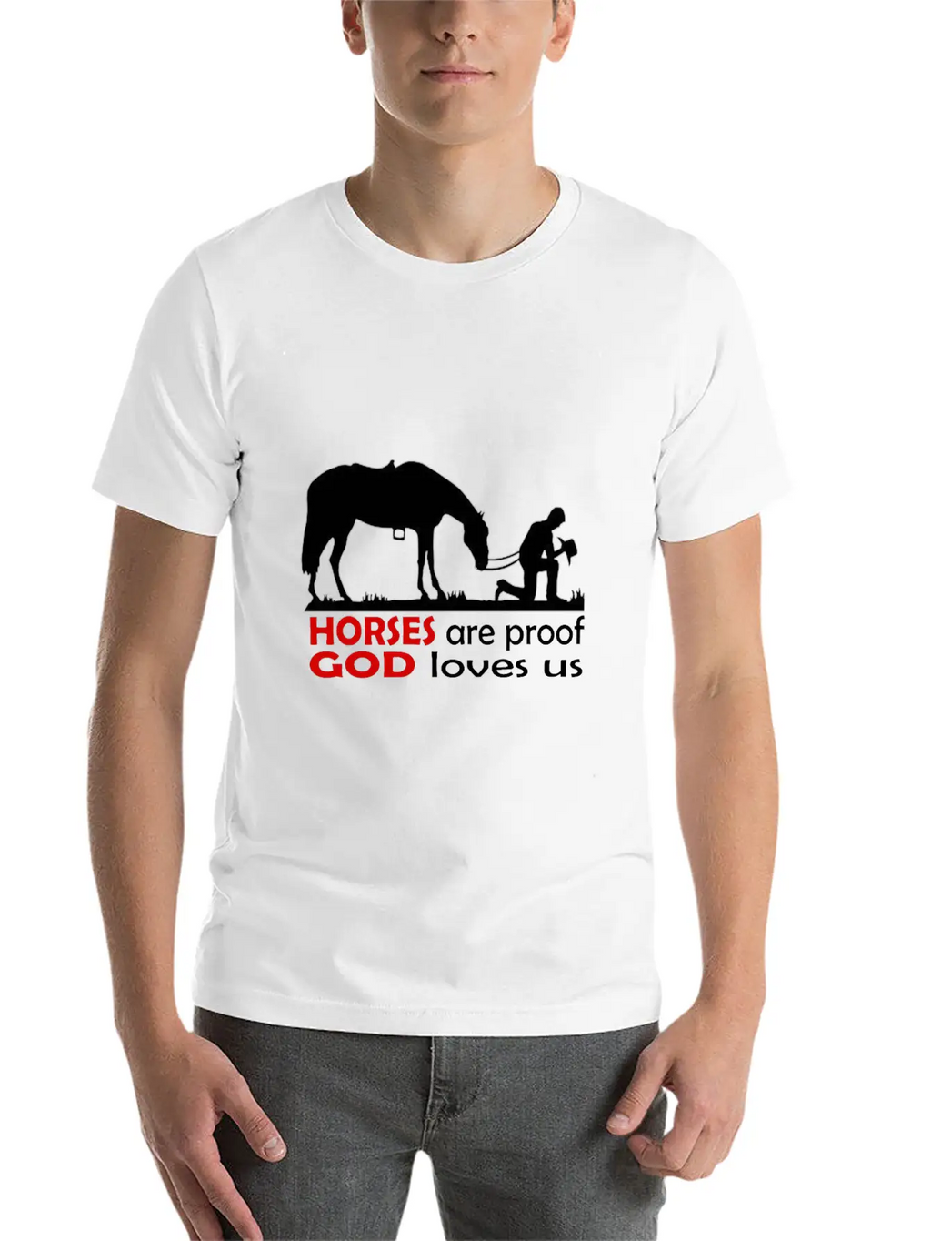 Horses Classic Cotton Tee – Unisex Comfort For Any Season